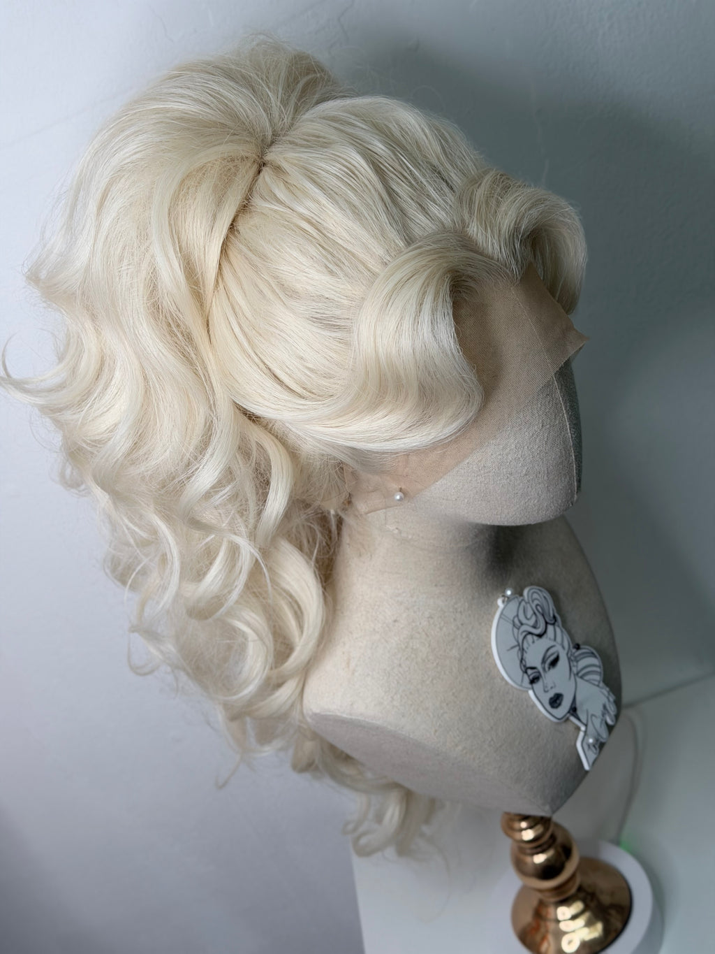 Messy Big Half Updo Platin