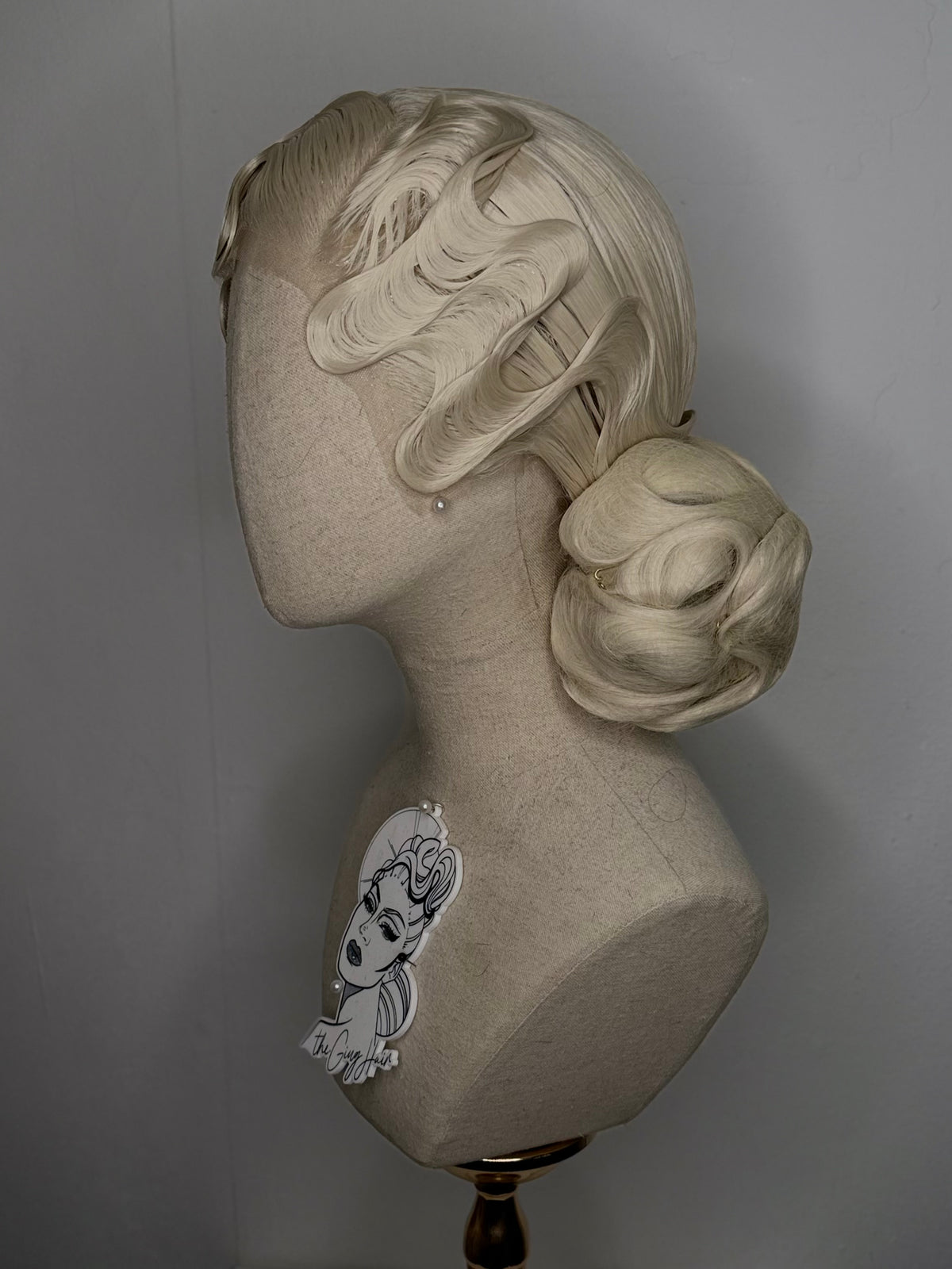 Fingerwaves platin blond