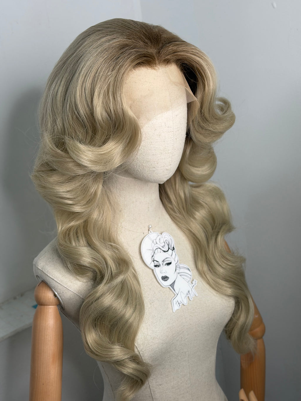 70s Blonde Wig  with roots