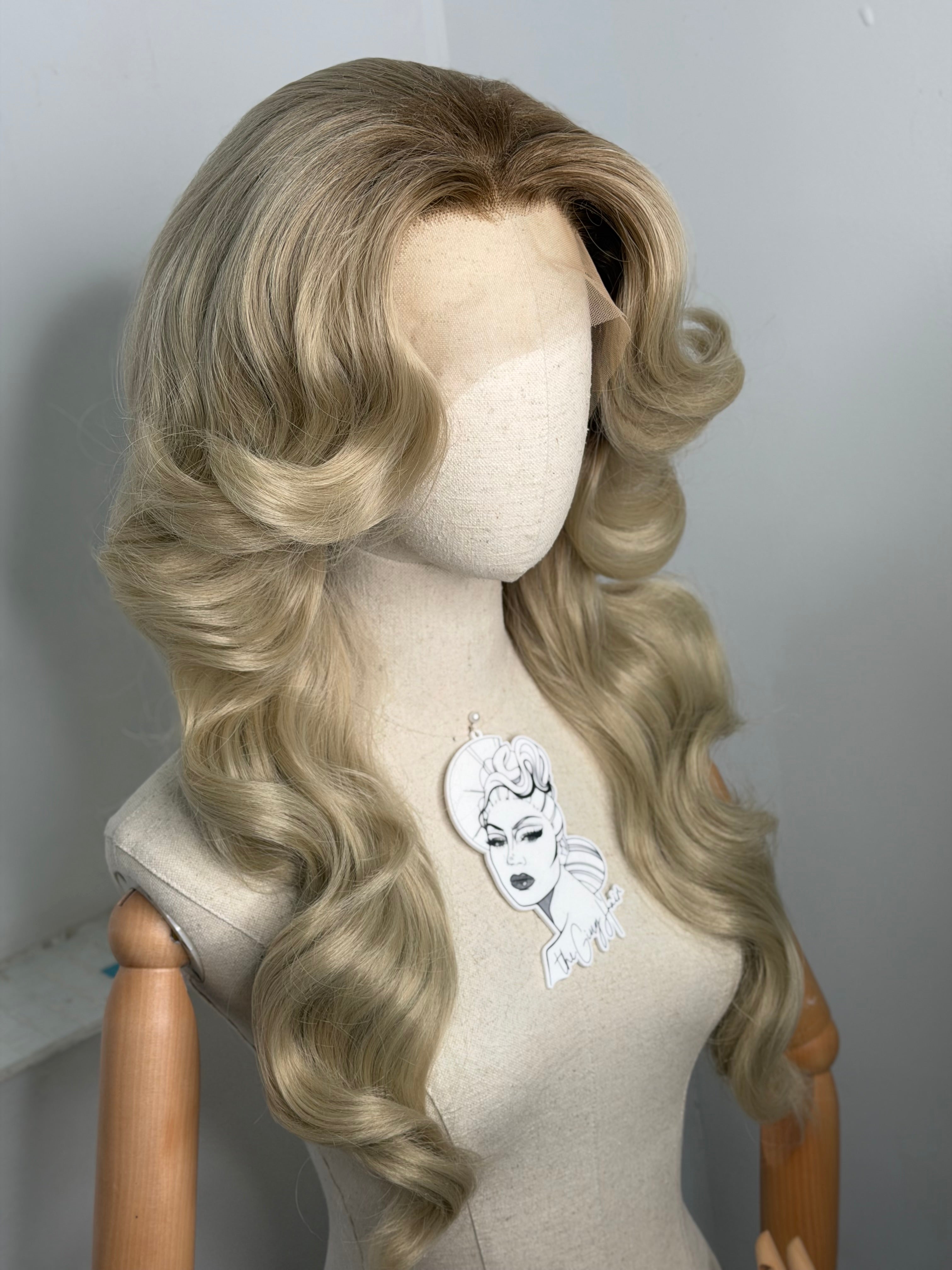 70s Blonde Wig  with roots