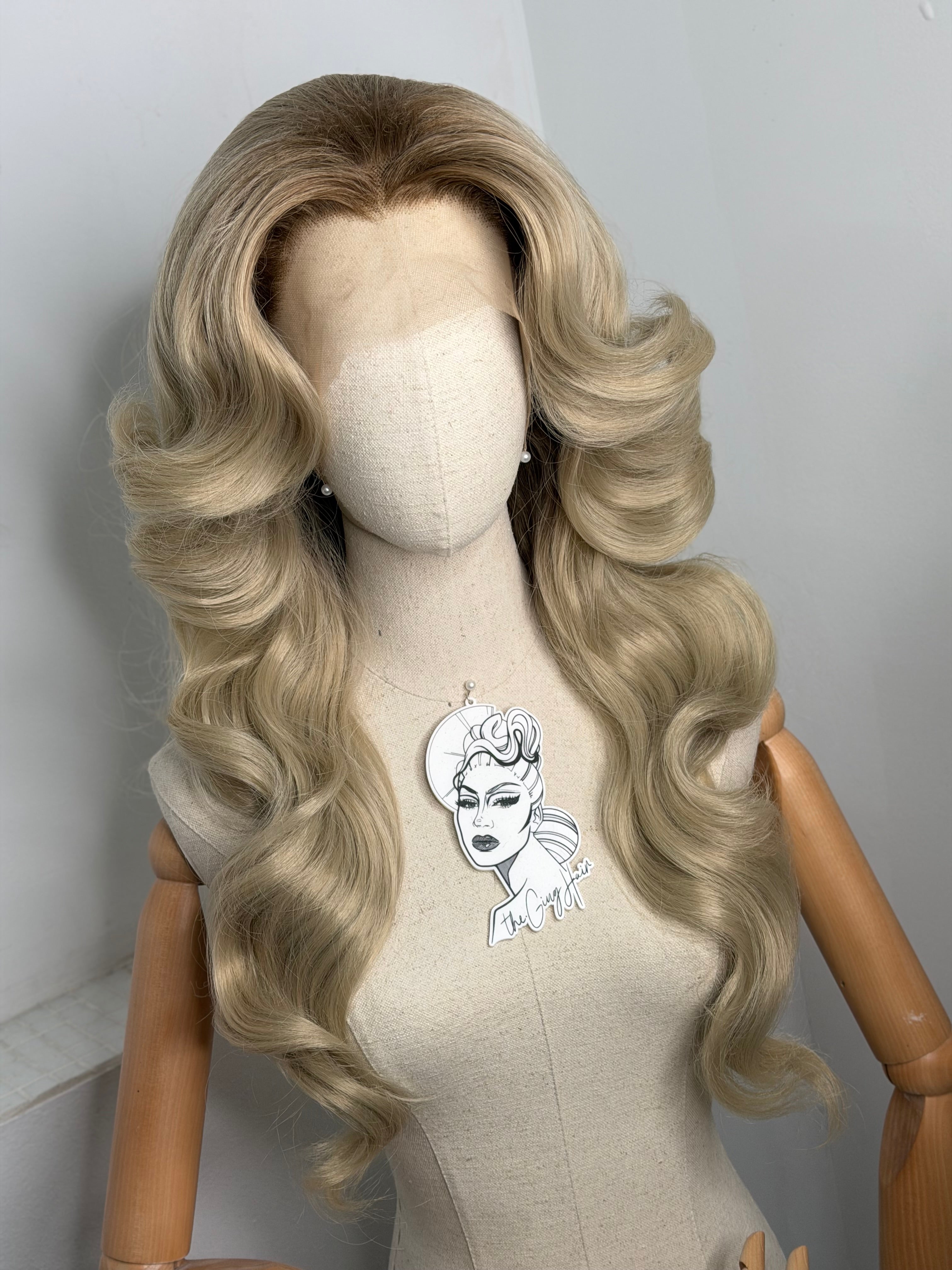 70s Blonde Wig  with roots