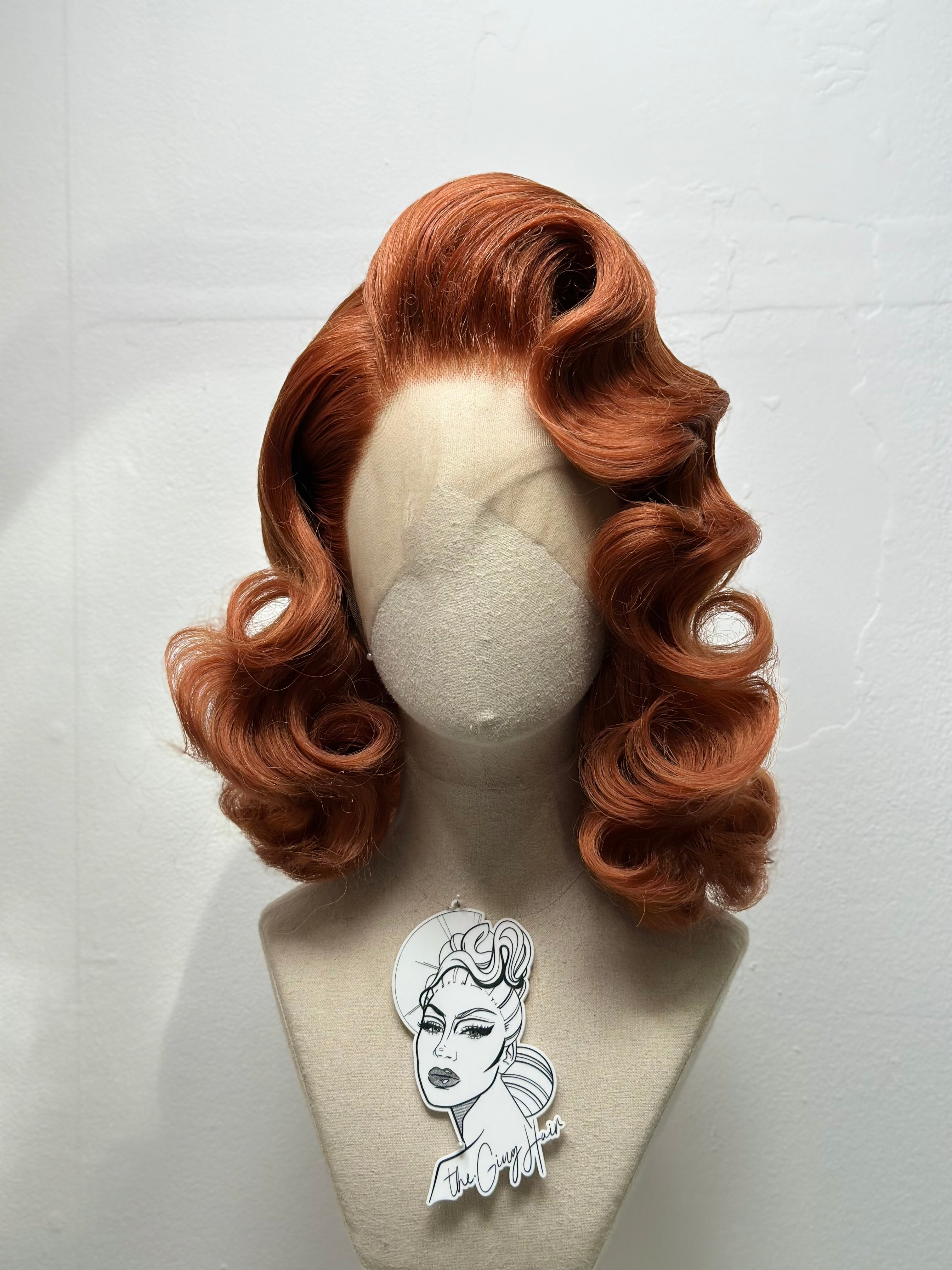 Classy 40s wavy Wig Ginger