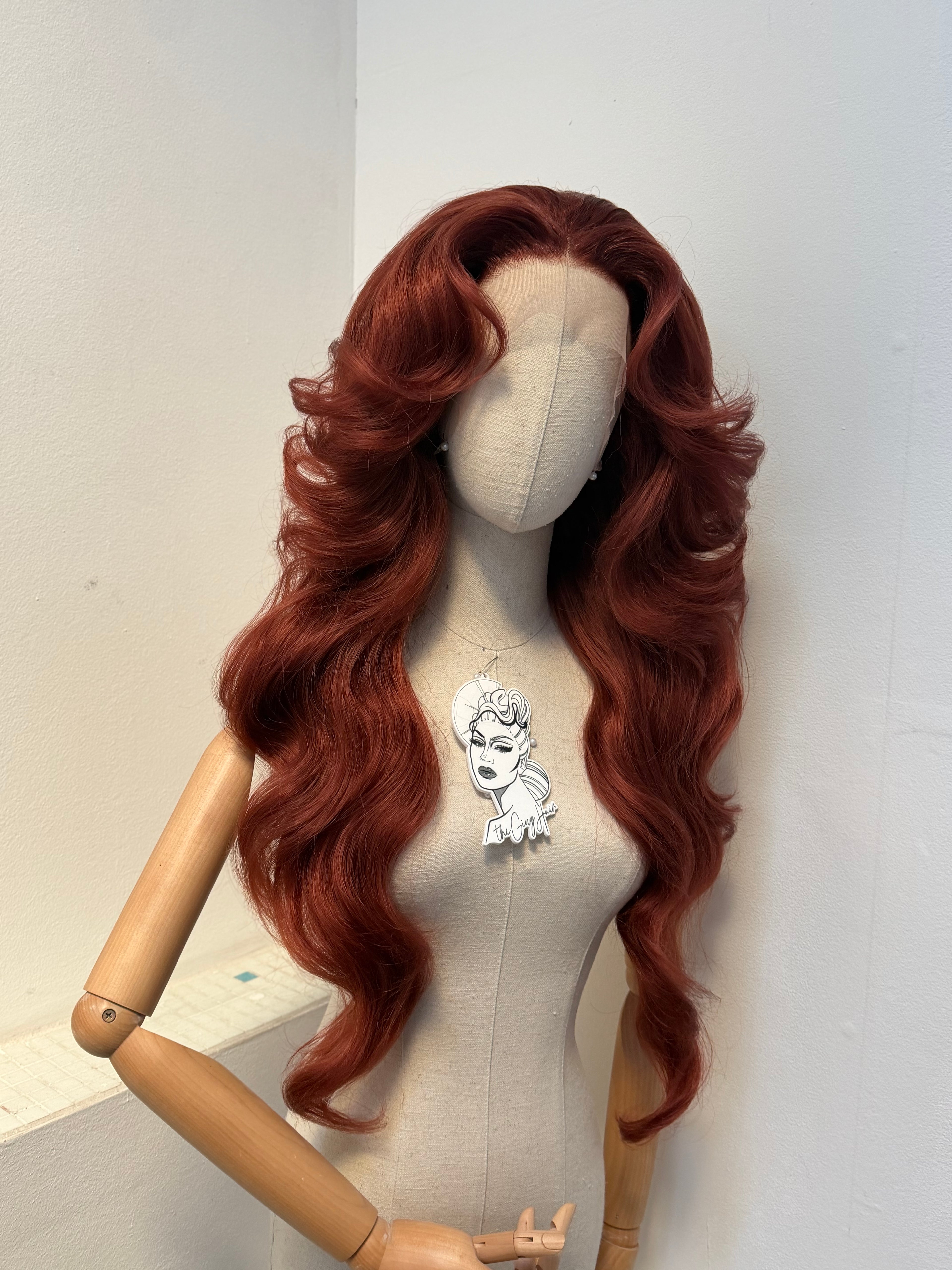 70s dark Ginger Wig
