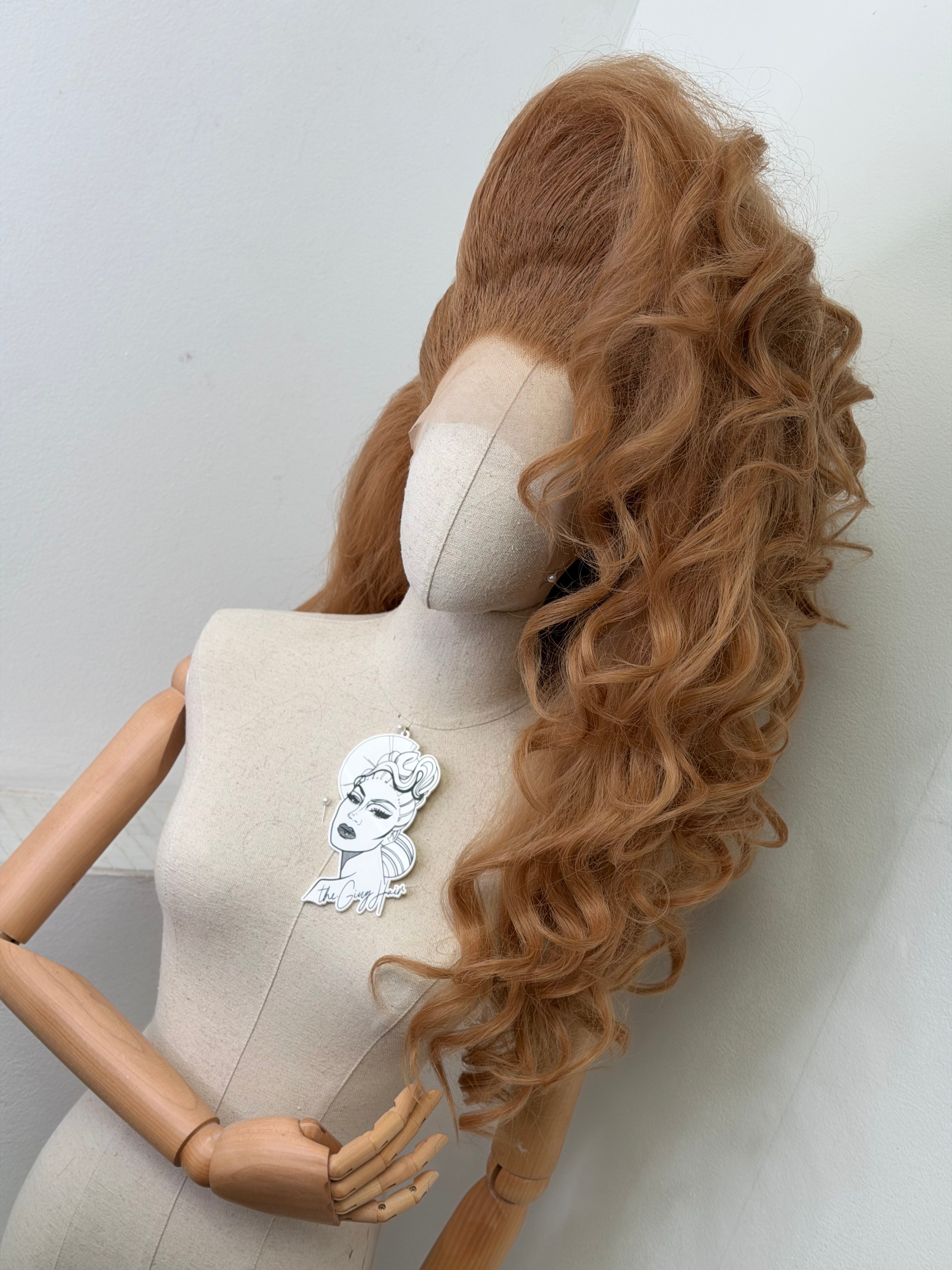 Big 80s Caramel Wig