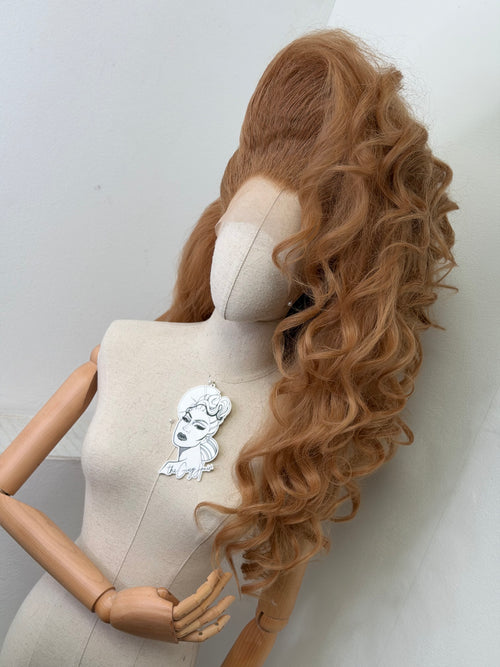 Big 80s Caramel Wig