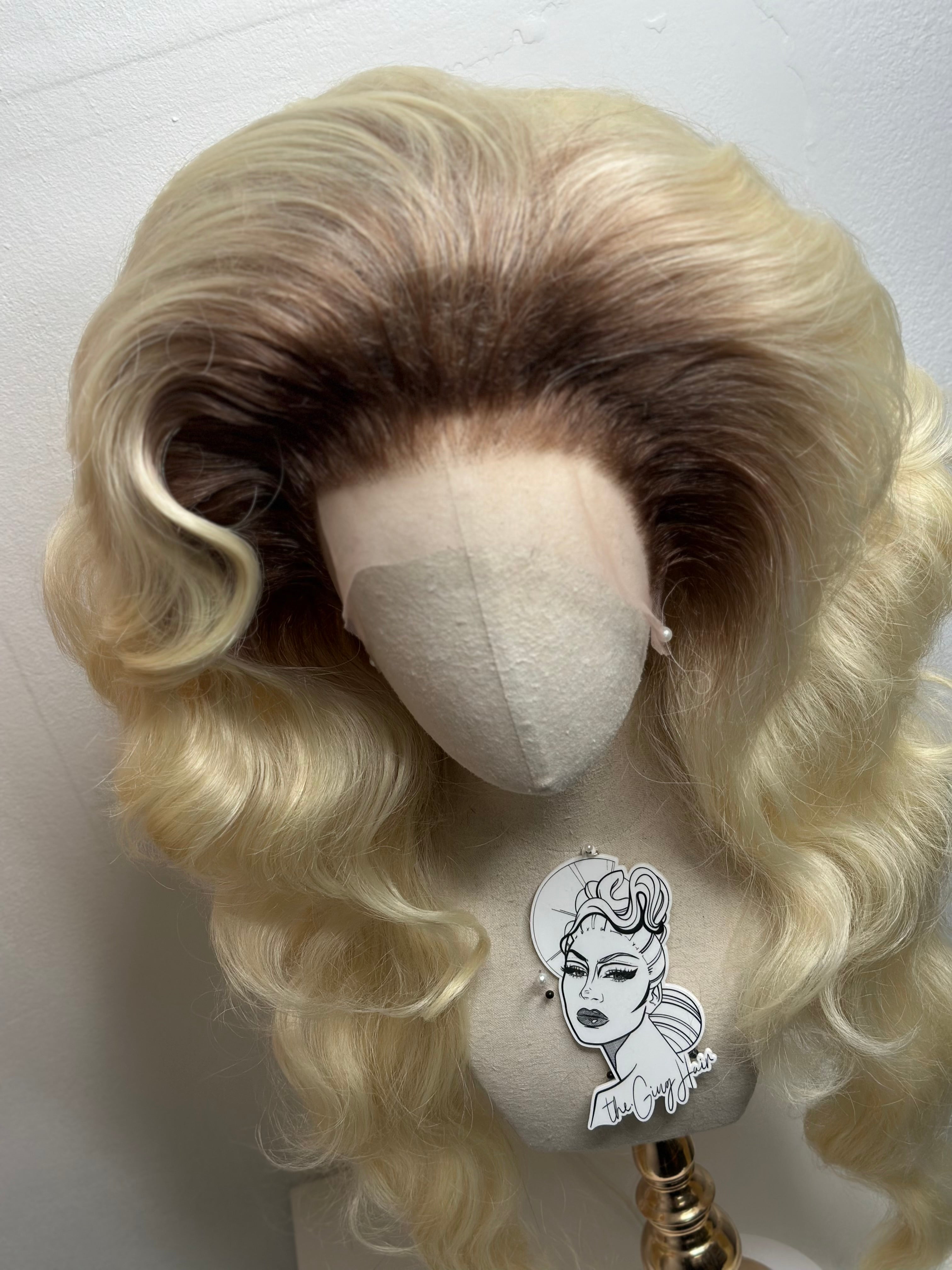 Big Flip and Go Wig Roots Blond