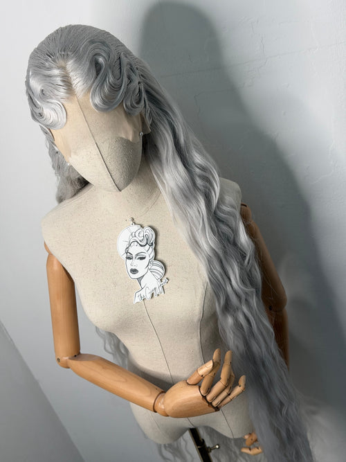 60 inch Silver Mermaid