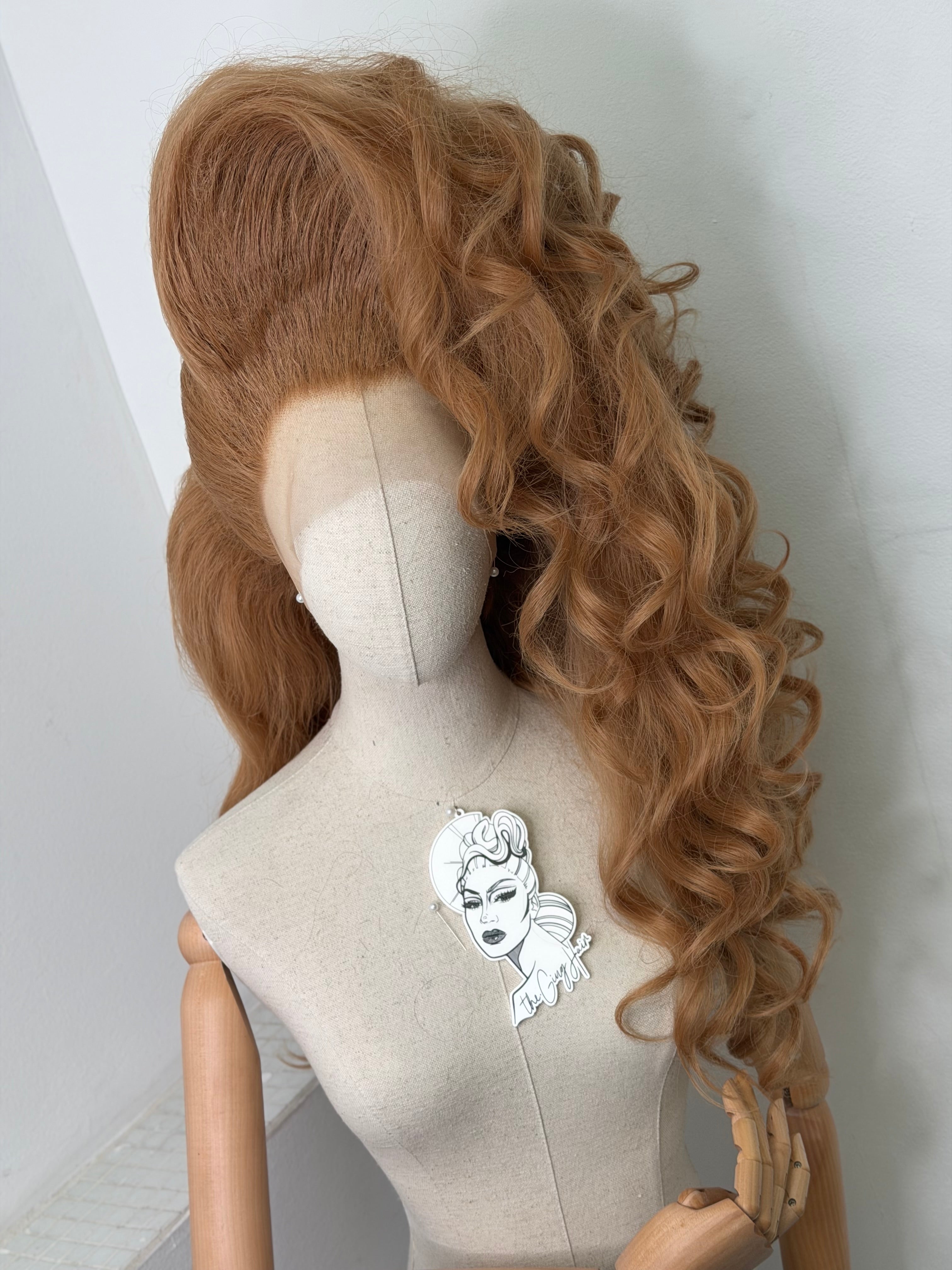 Big 80s Caramel Wig