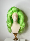 Big neon green waves
