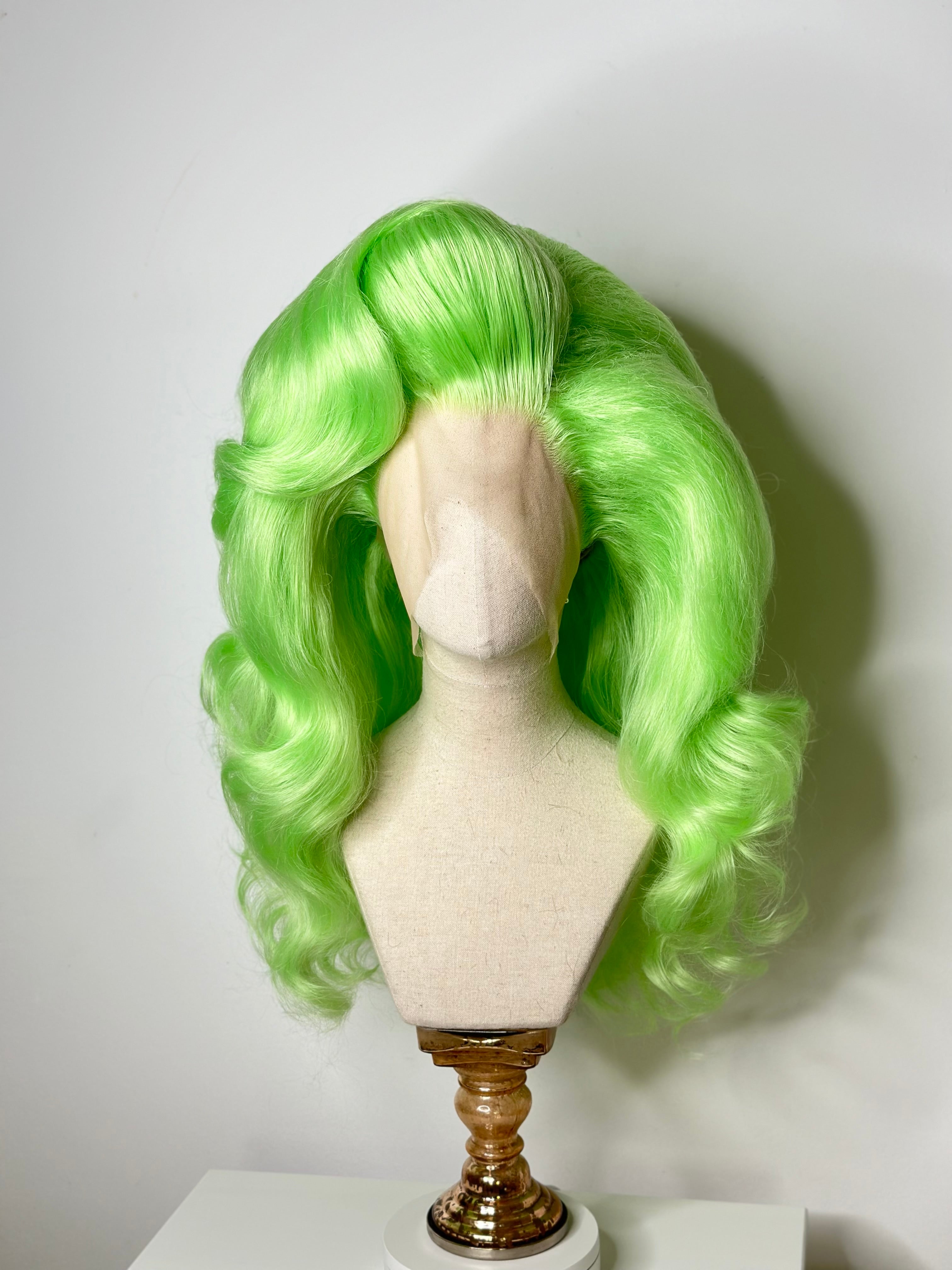 Big neon green waves