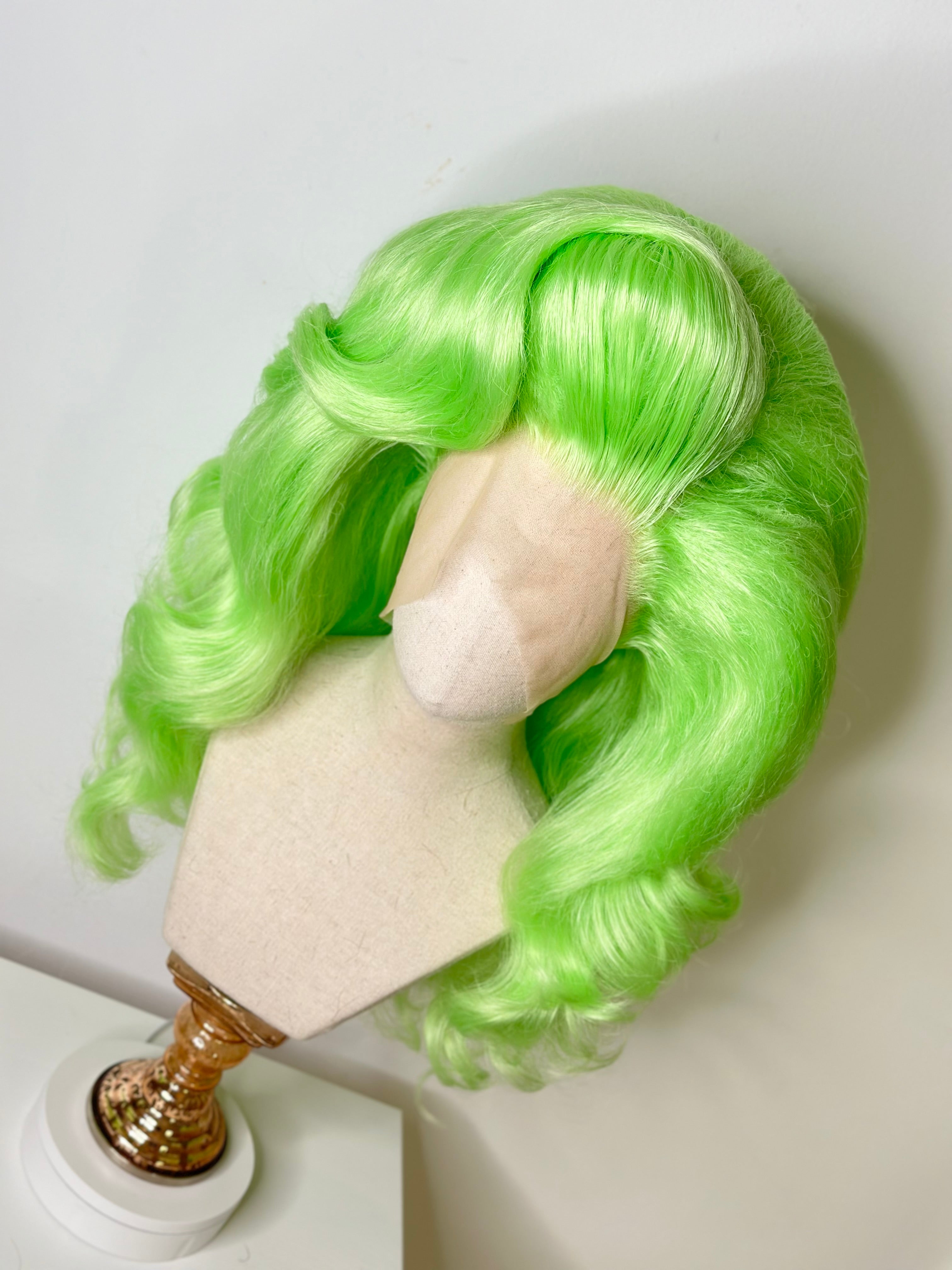Big neon green waves