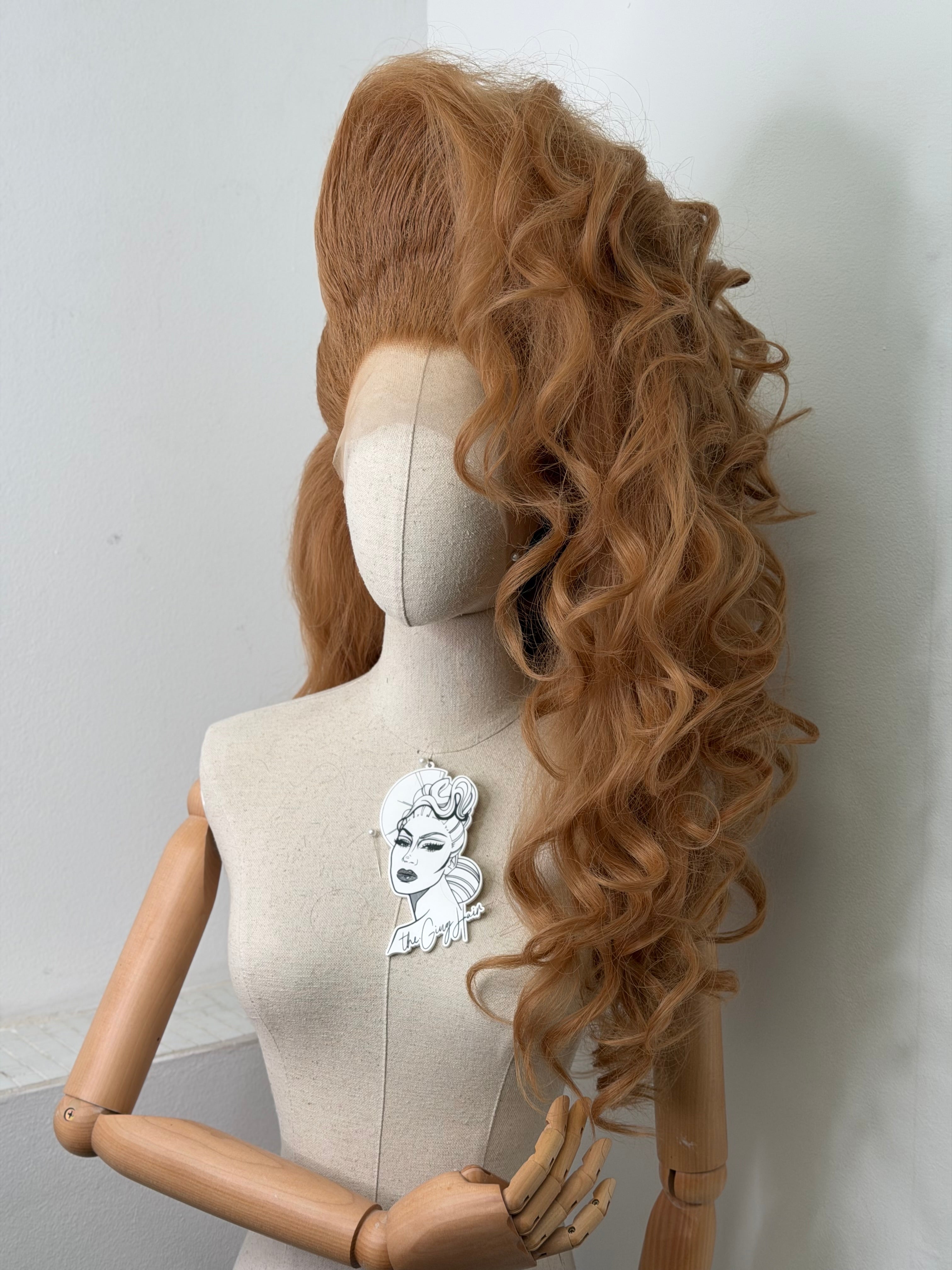 Big 80s Caramel Wig