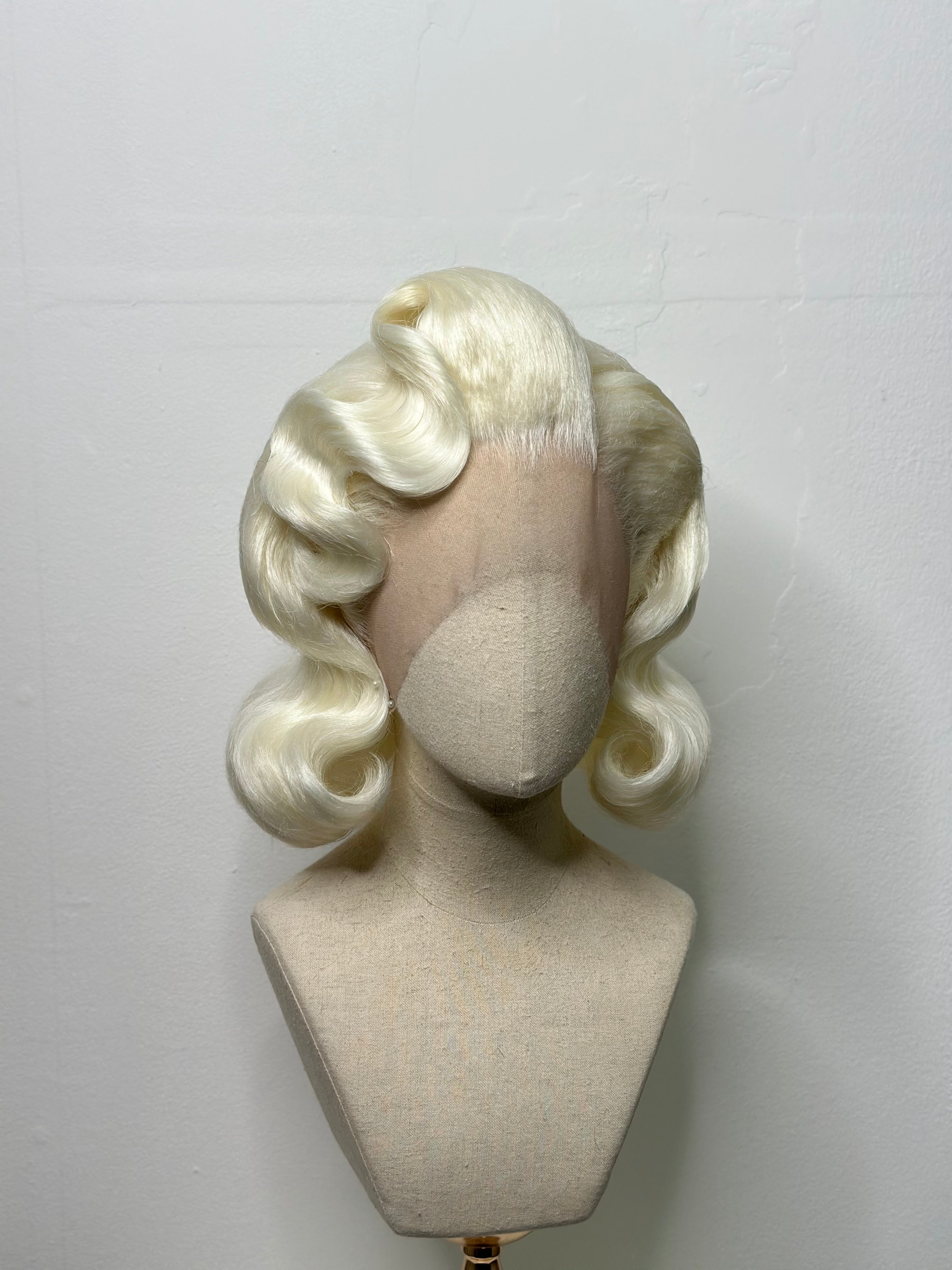 Classy 40s History Wig Milk Blond