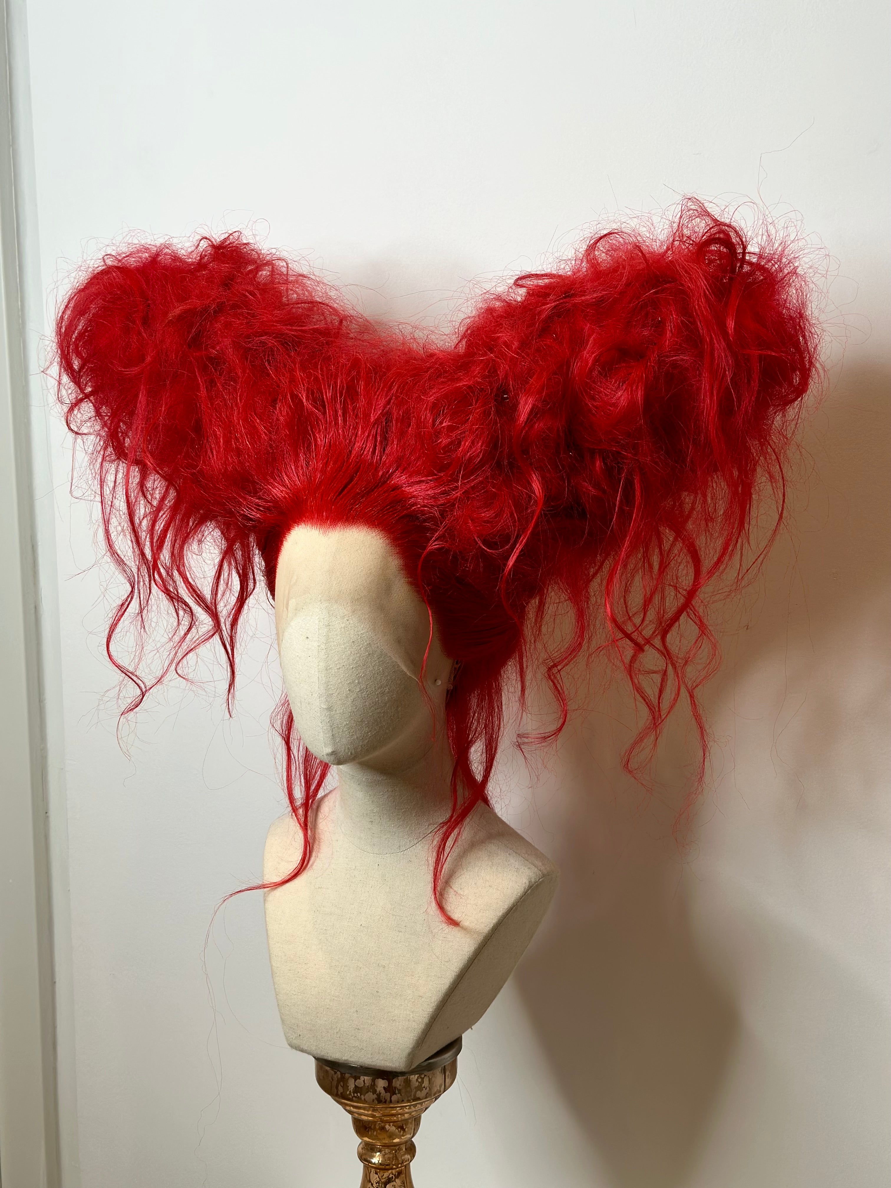 Sculpturing  Big Clown Wig Red