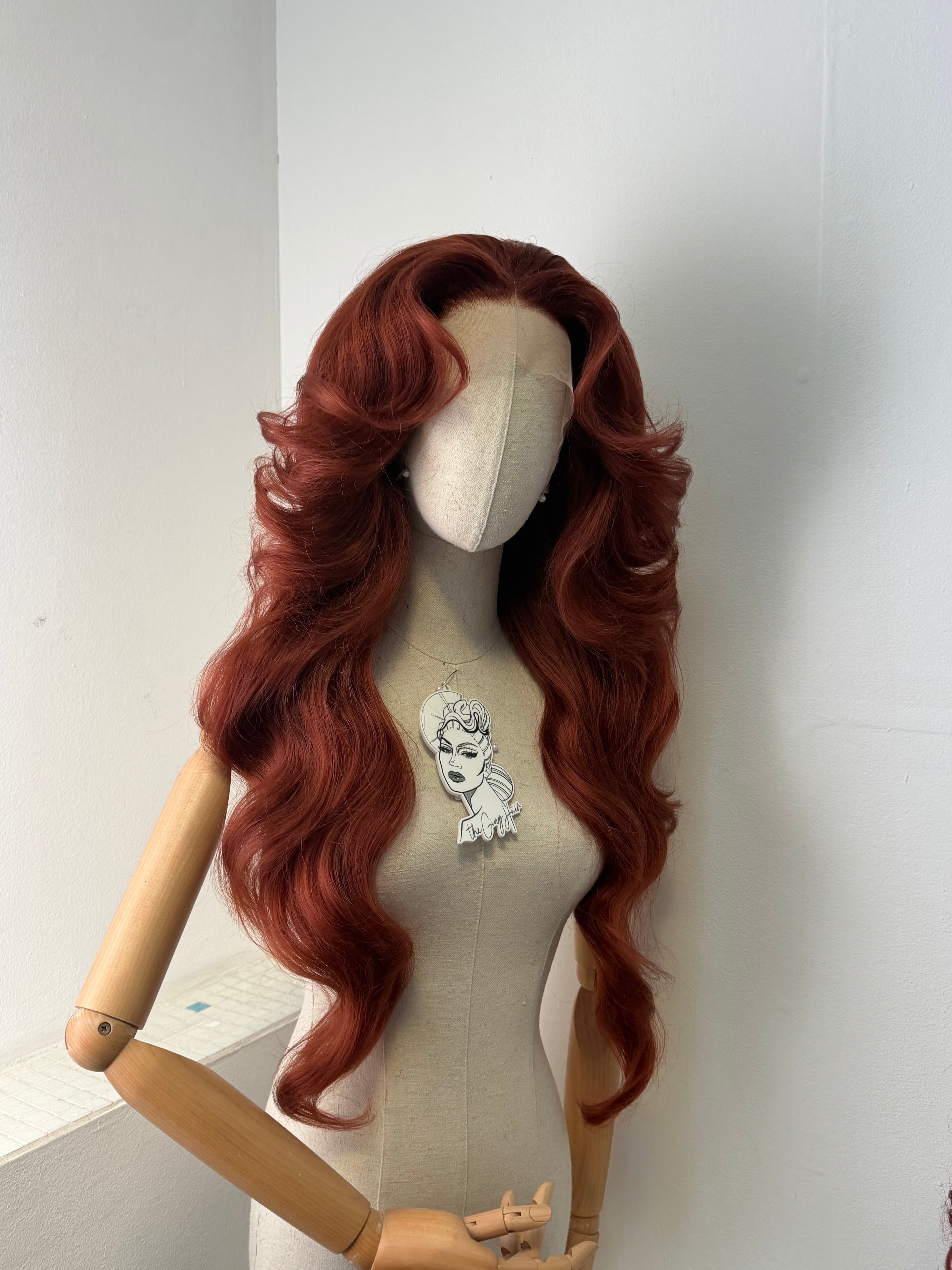 70s dark Ginger Wig
