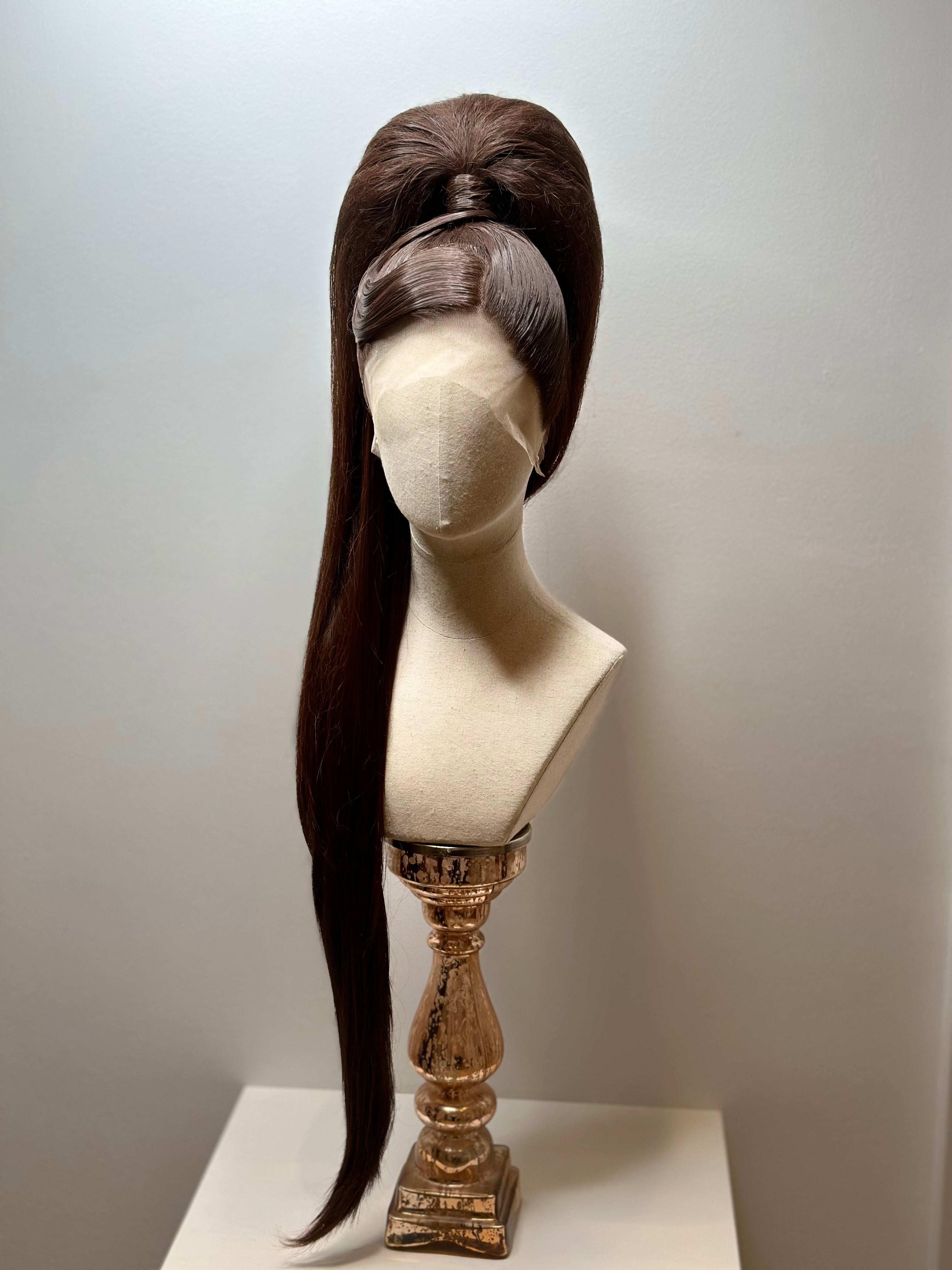 Puffy ponytail Brown