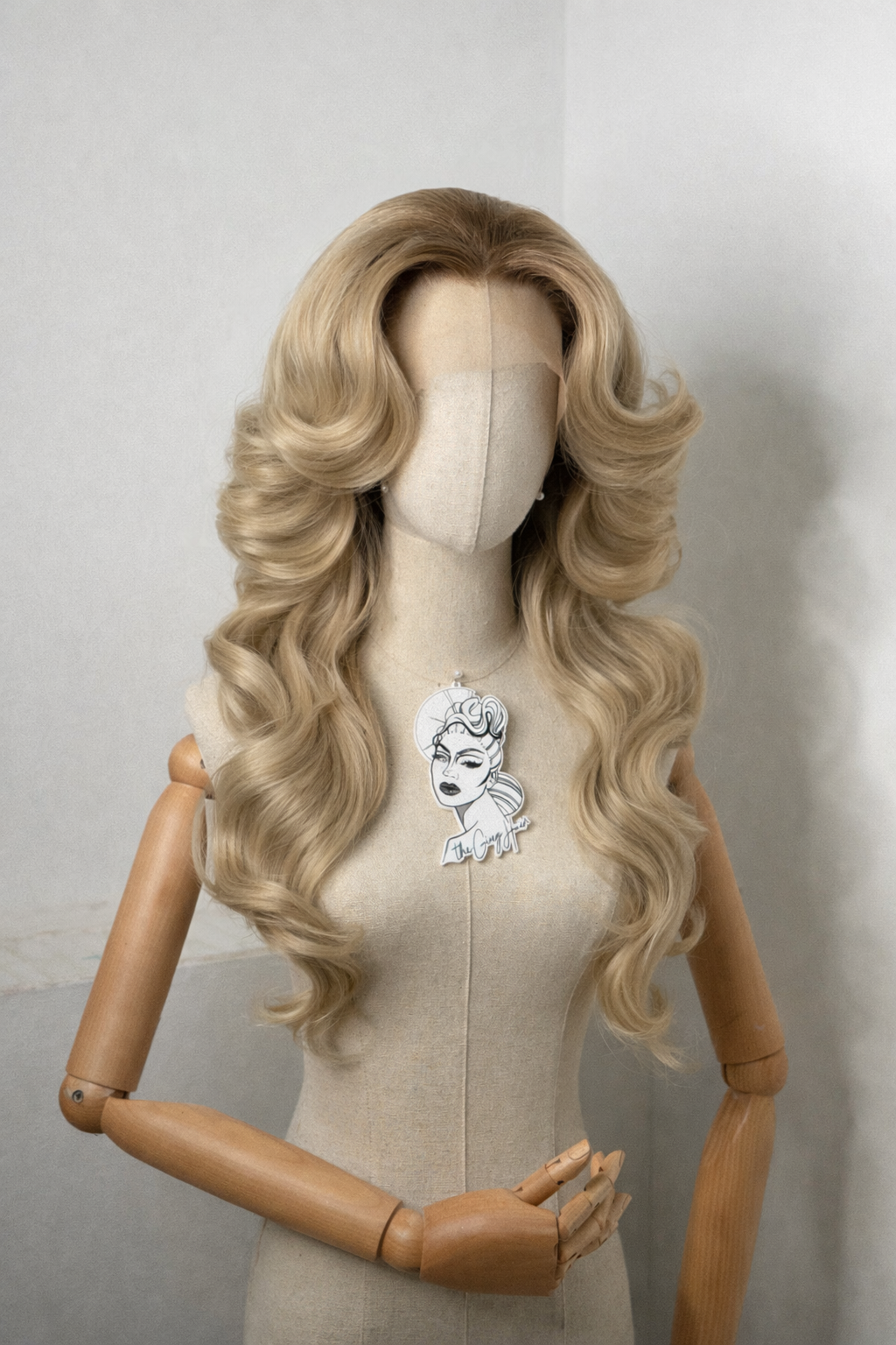 70s Blonde Wig  with roots