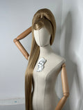 Puffy sleek ponytail Wig Cool Blonde