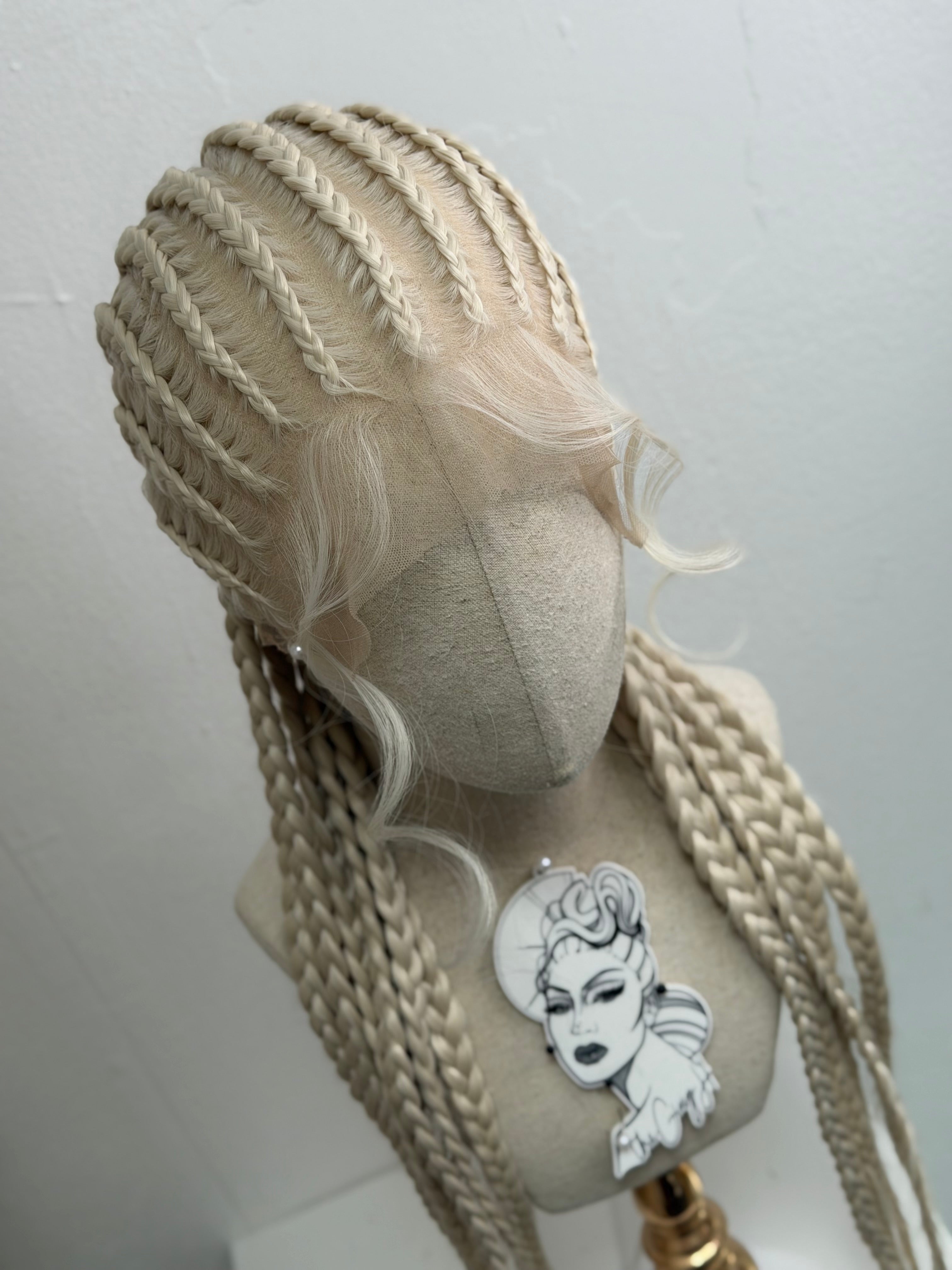 Braids Wigs PLATIN  „full lace“