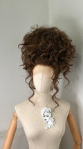 Big brown Messy Updo