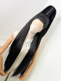 Sleek half up ponytail Black