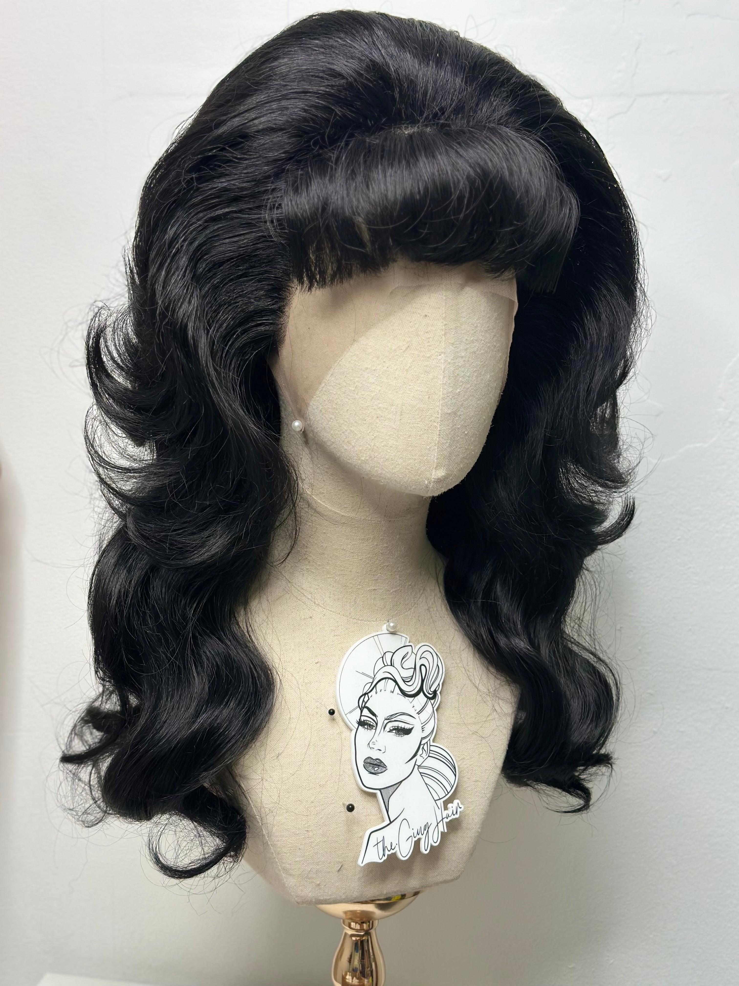 70s Balck Wig