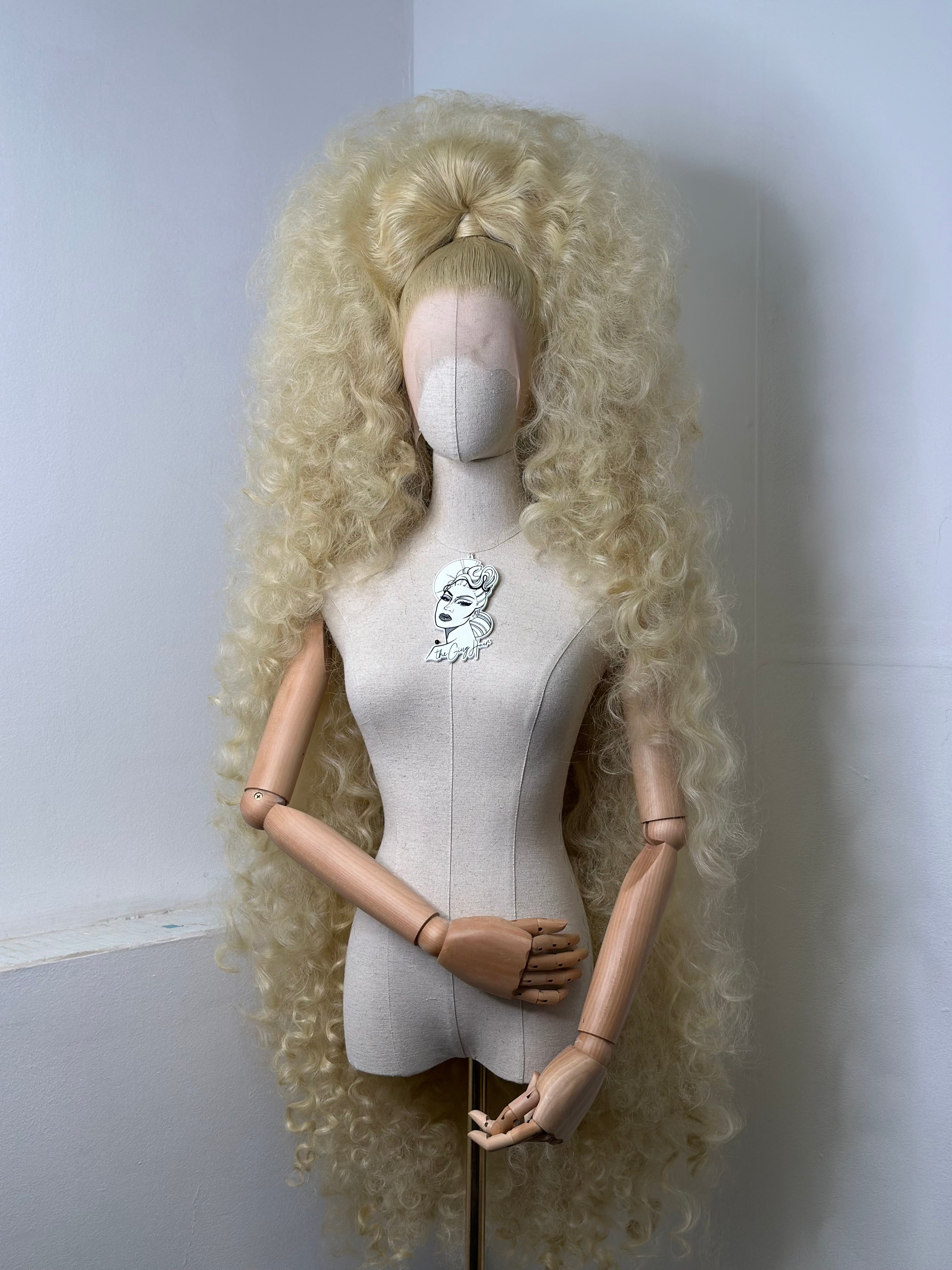 60 inch Double stacked Curly Vanilla