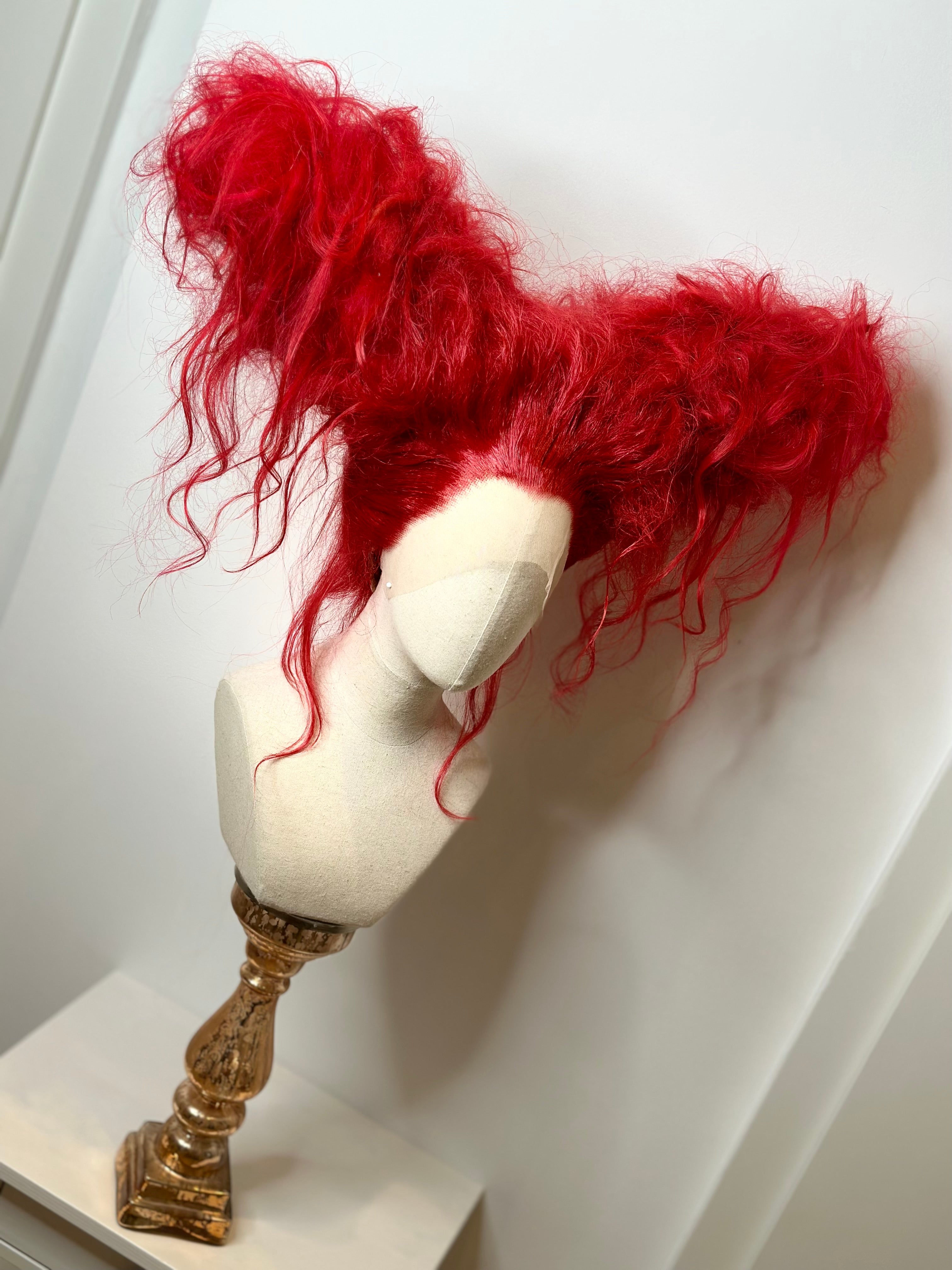 Sculpturing  Big Clown Wig Red
