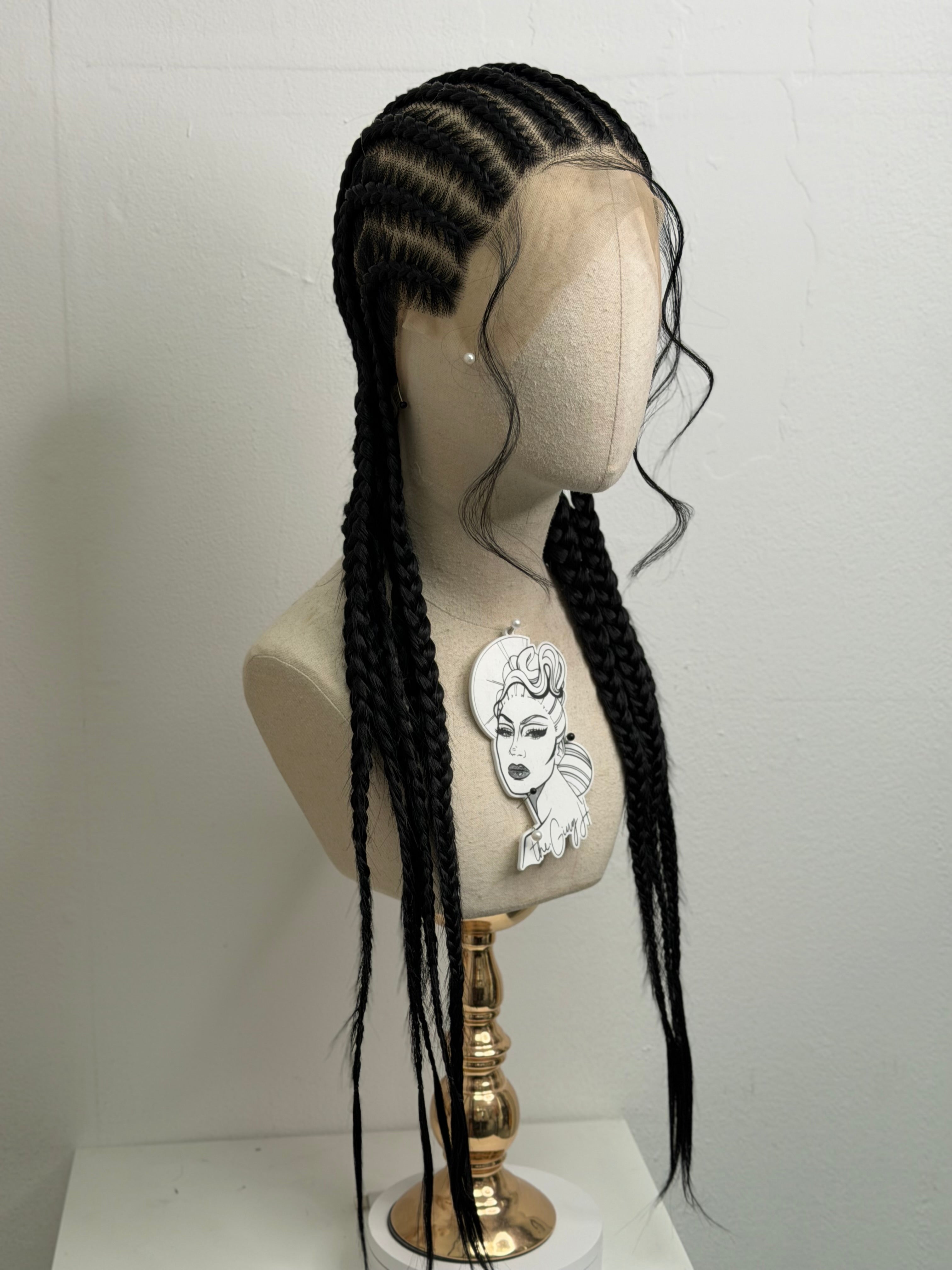 Braids Wigs BLACK  „full lace“