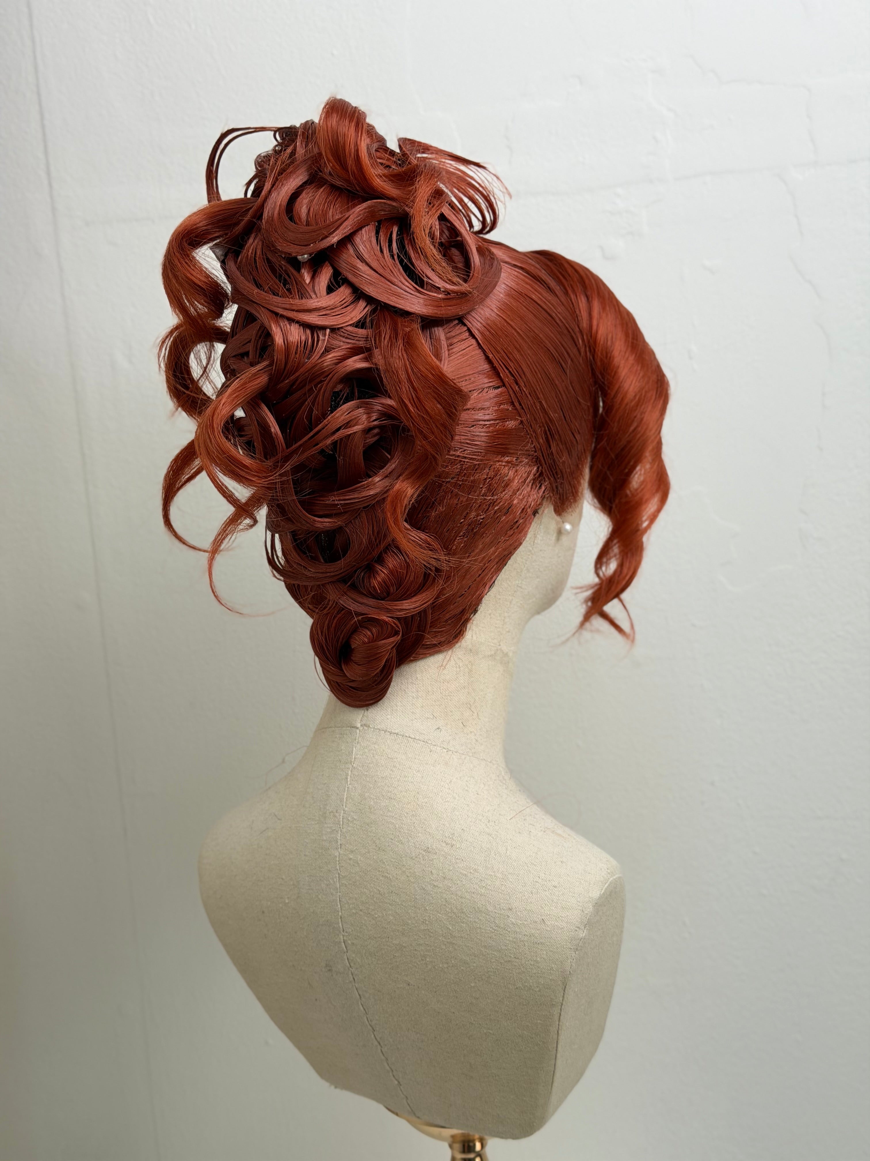 Classy updo wig Deep Ginger super Hold