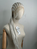 Braids Wigs WHITE  „full lace“