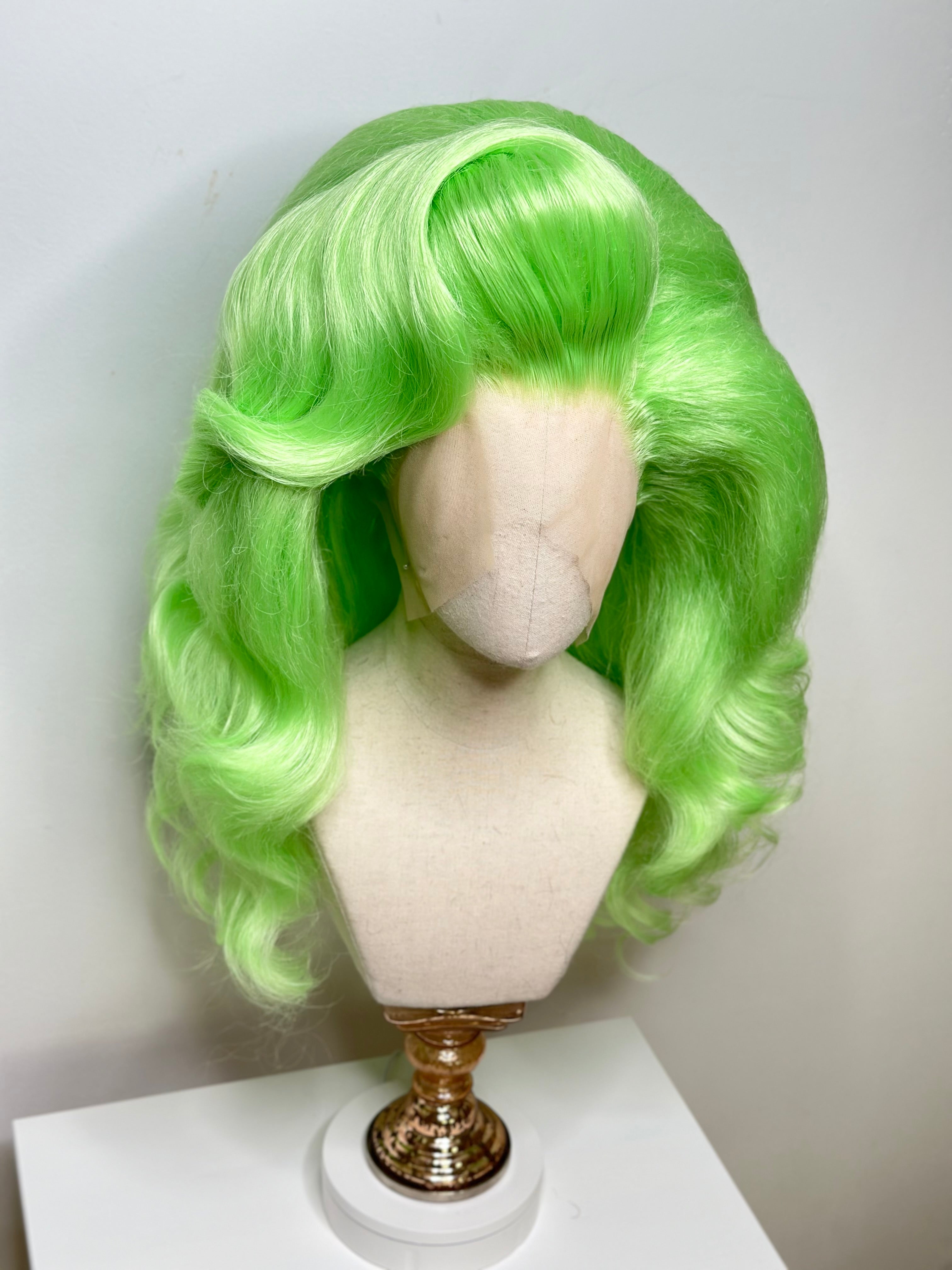 Big neon green waves