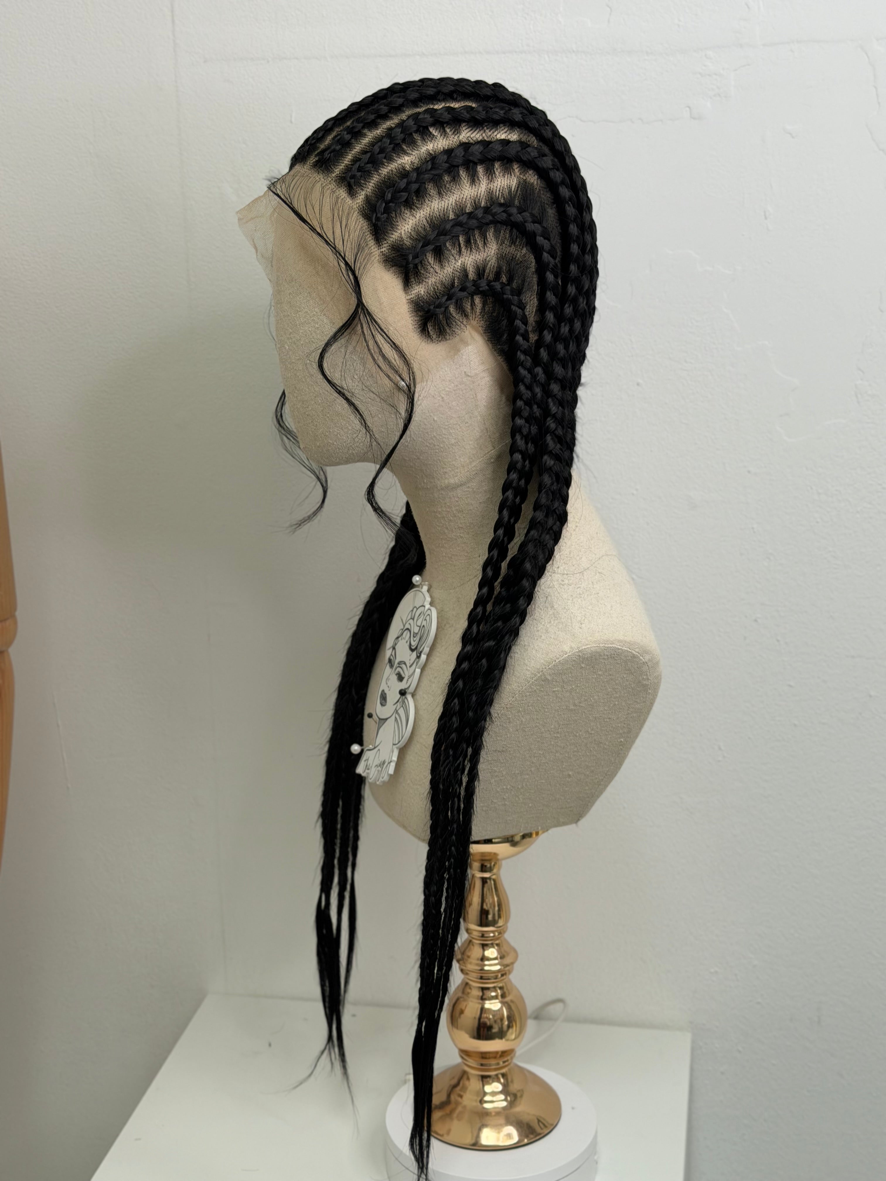 Braids Wigs BLACK  „full lace“