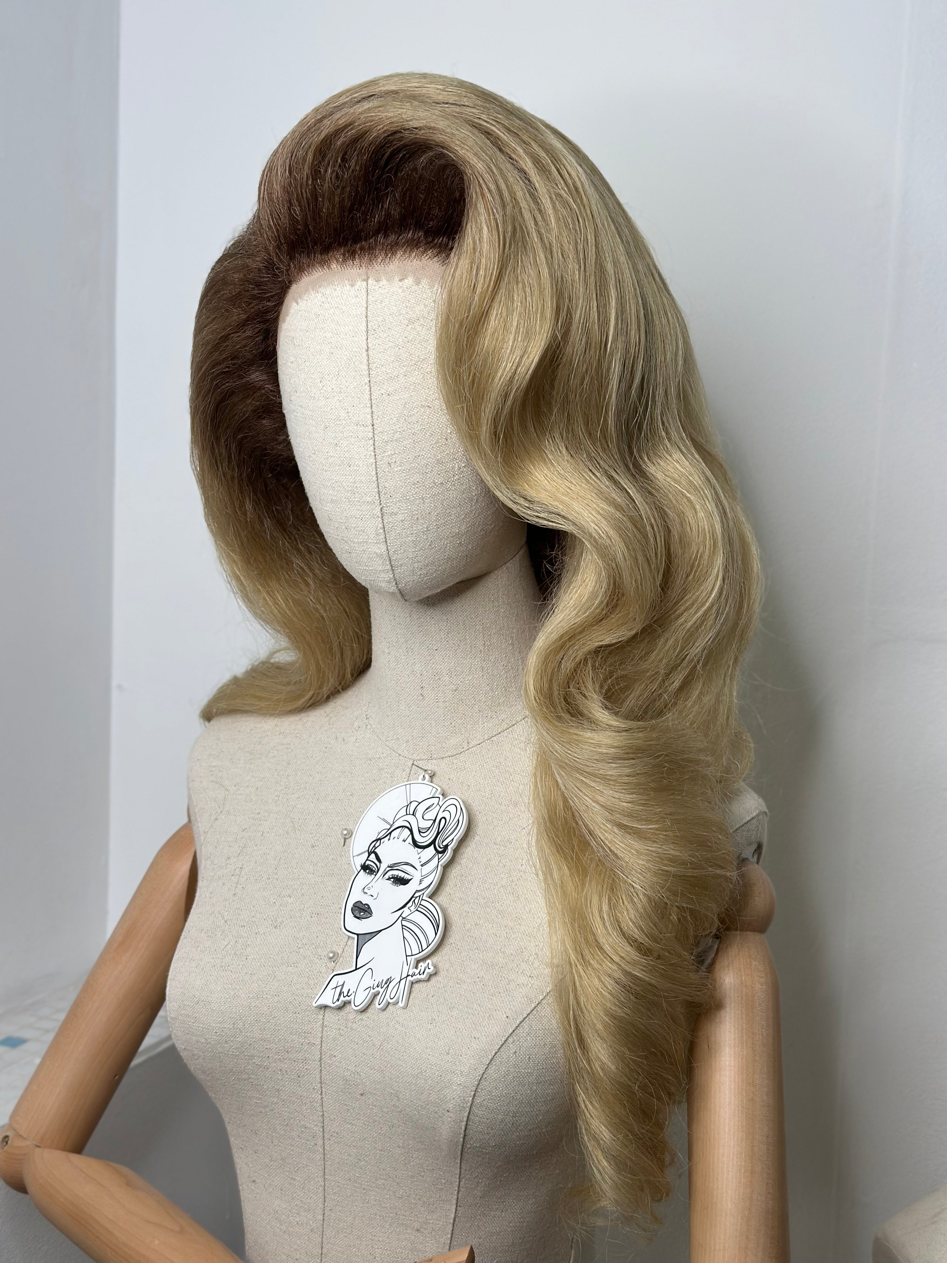Hollywoodv waves Blonde Roots