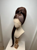 Puffy ponytail Brown