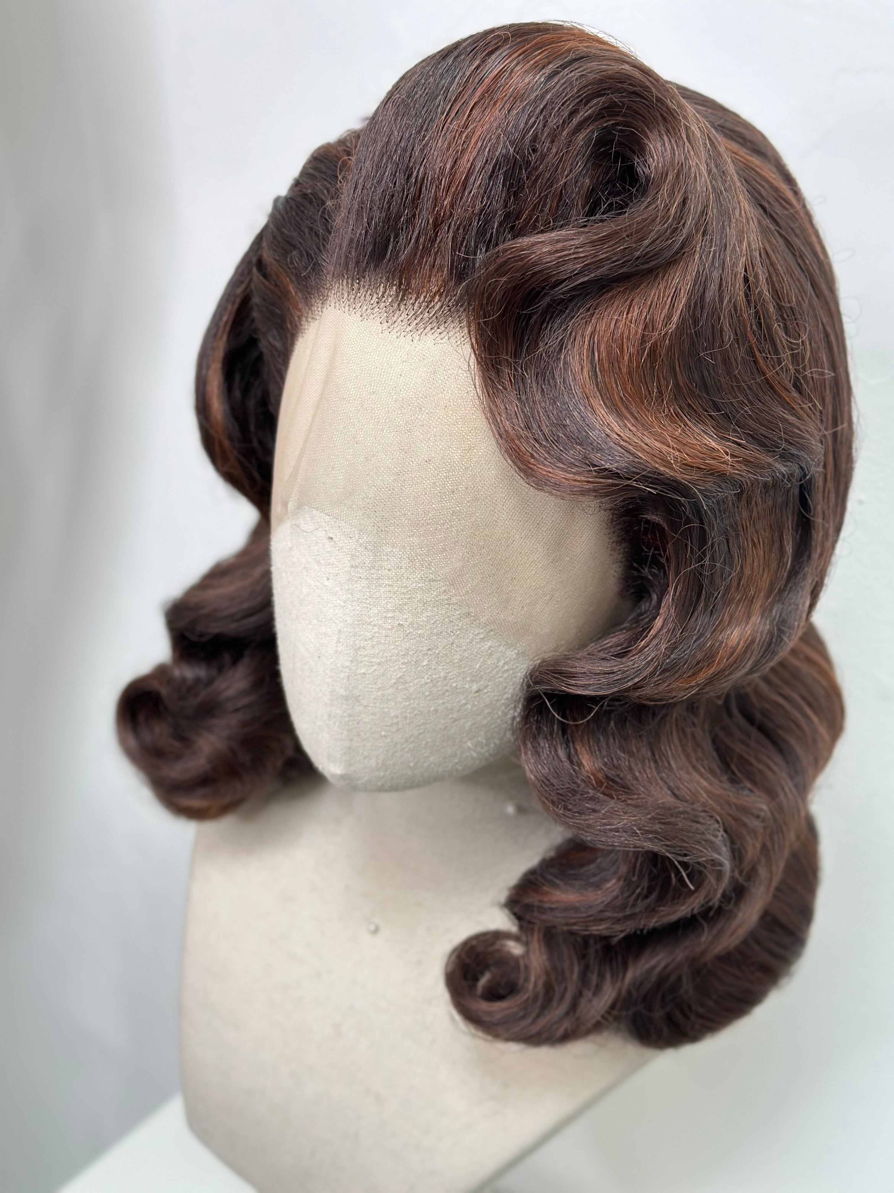 Classy 40s Wig Brown Mix