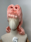 Classy 50s Roll History Wig Pink