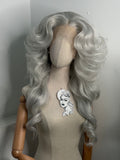 70s Silver Grey Wig