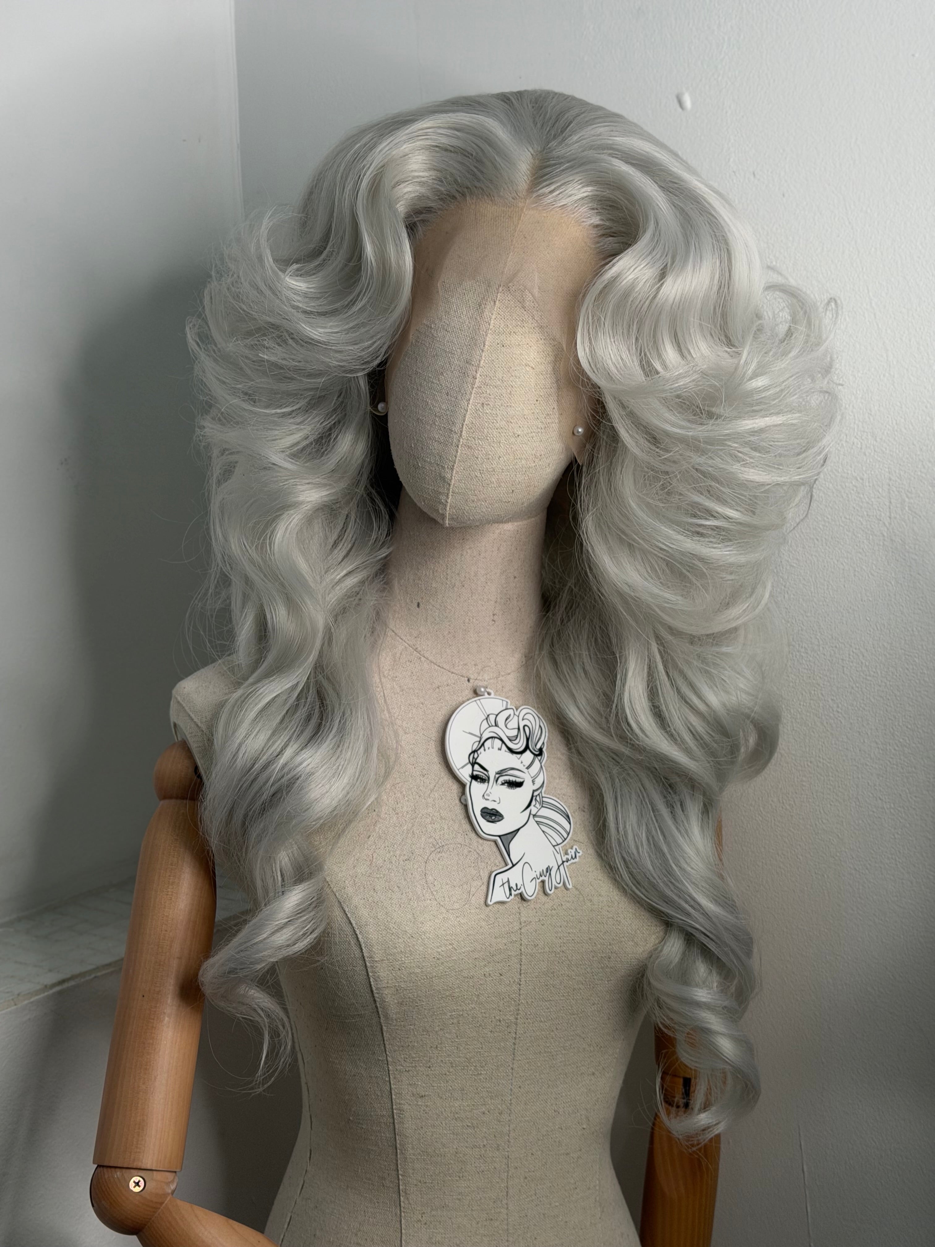 70s Silver Grey Wig