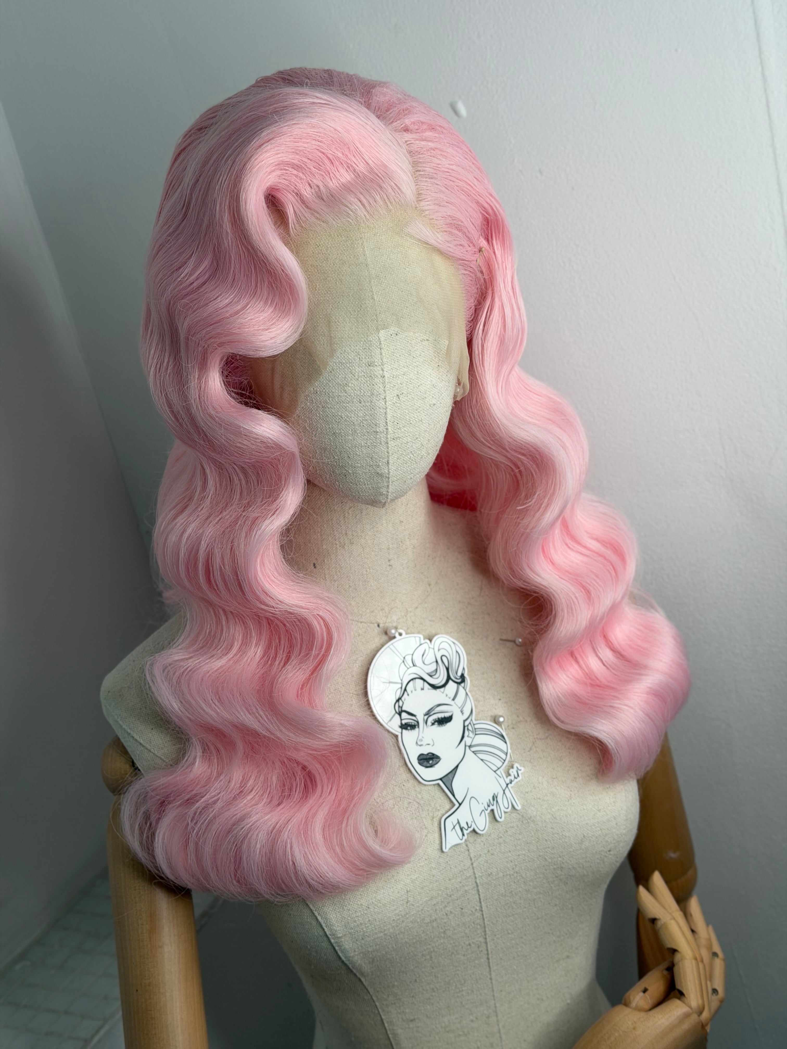 Classy Waves Wig blush Pink
