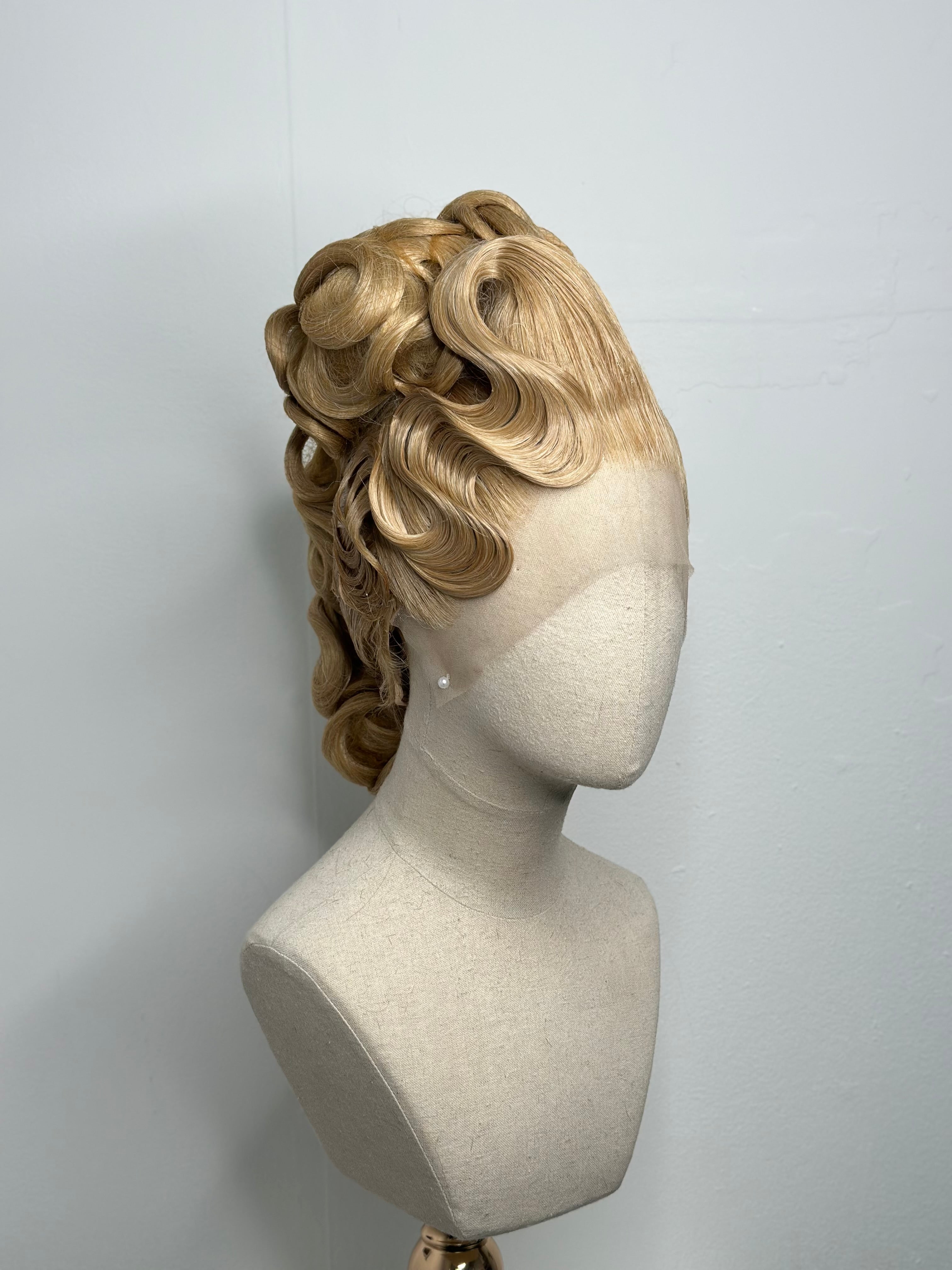 Classy Asymmetrical Updo Gold Blond
