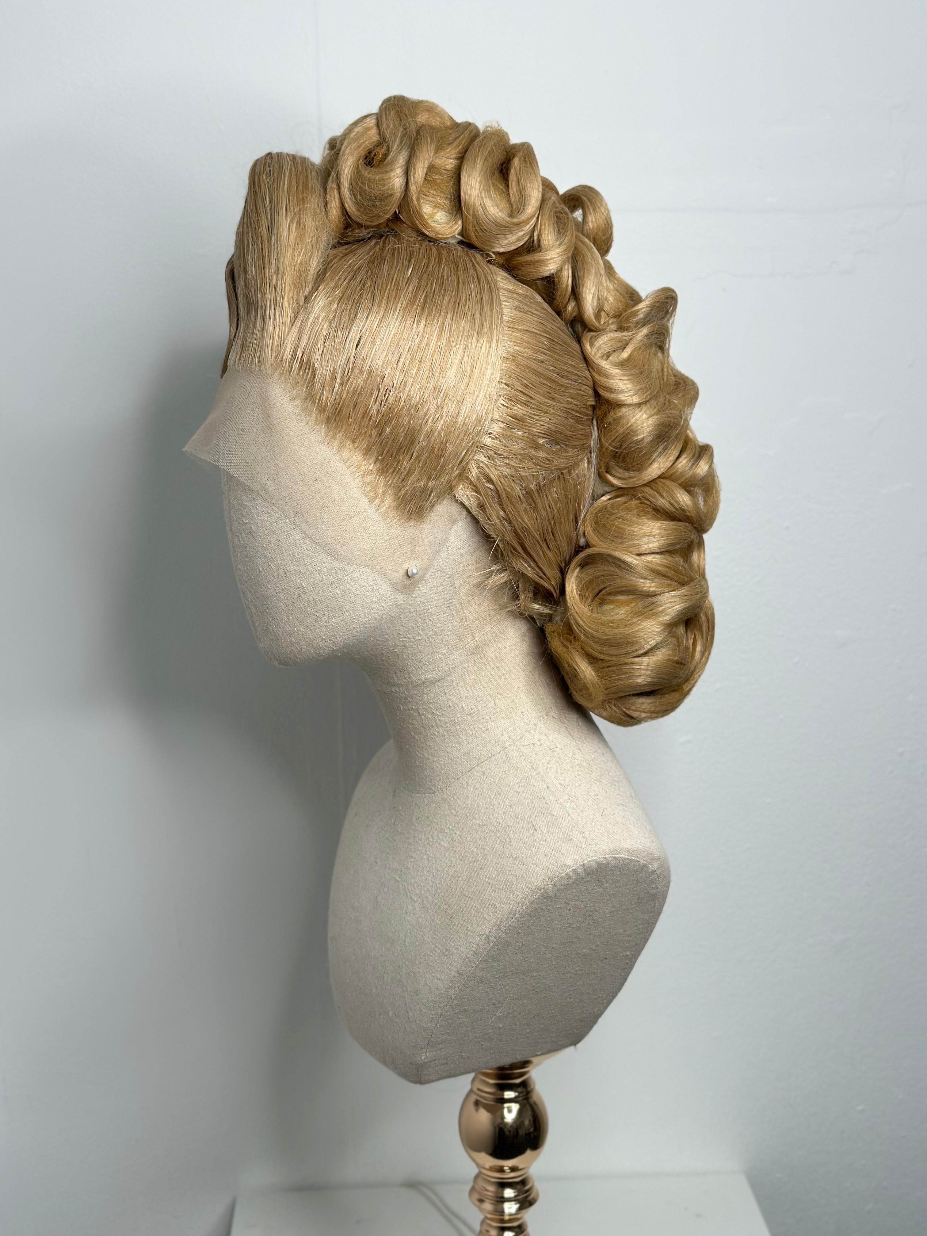 Classy Asymmetrical Updo Gold Blond