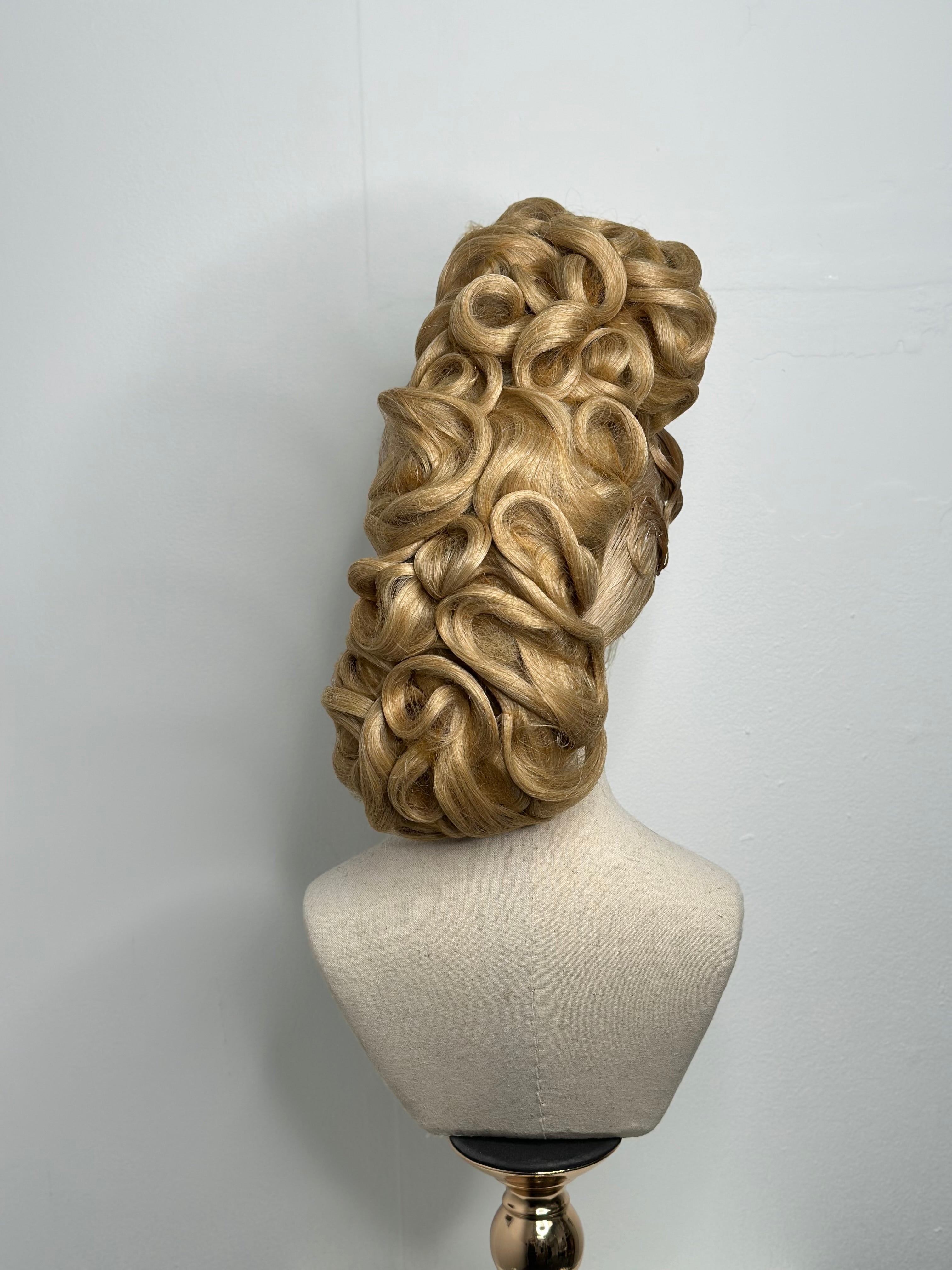 Classy Asymmetrical Updo Gold Blond