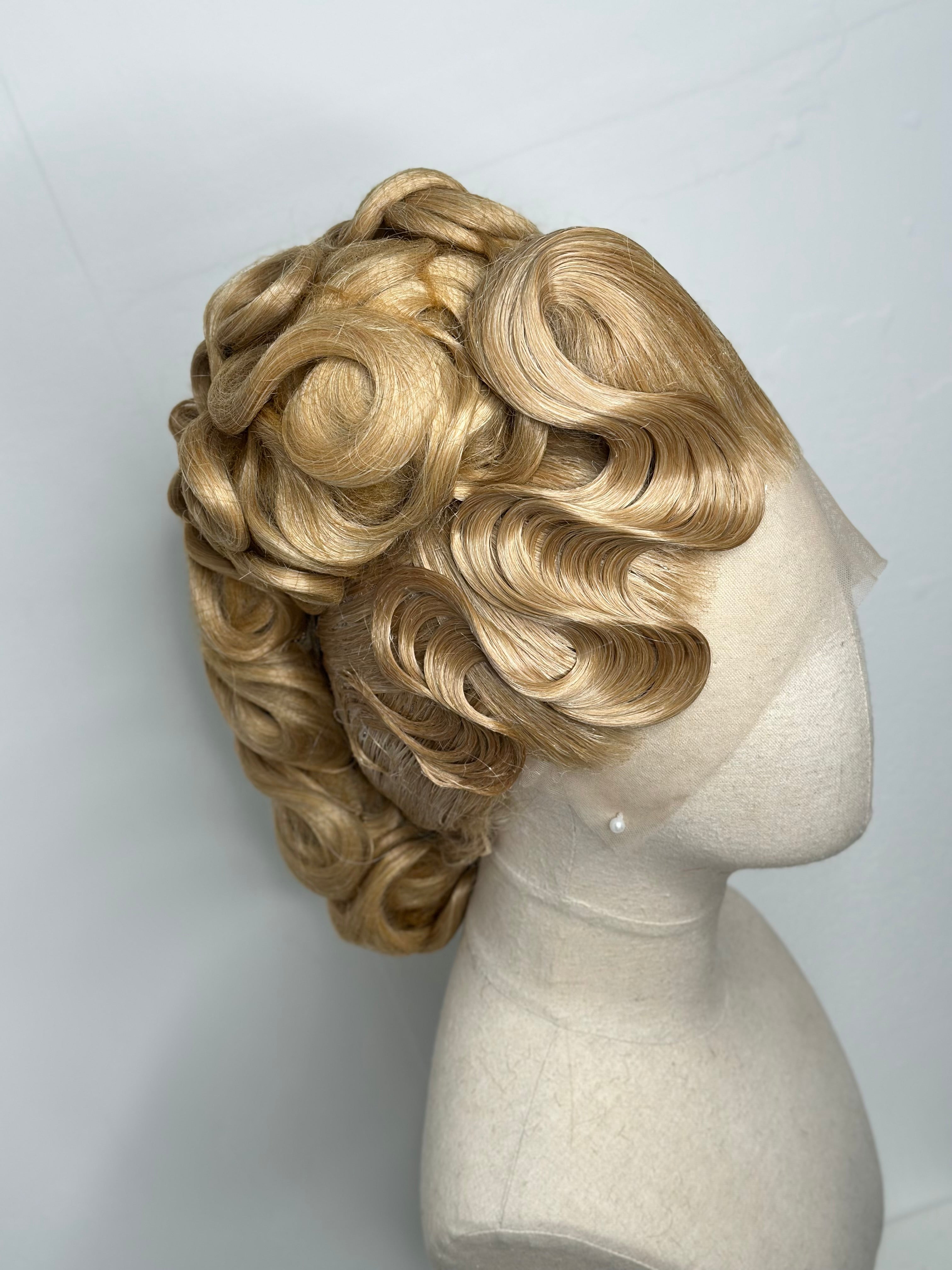 Classy Asymmetrical Updo Gold Blond