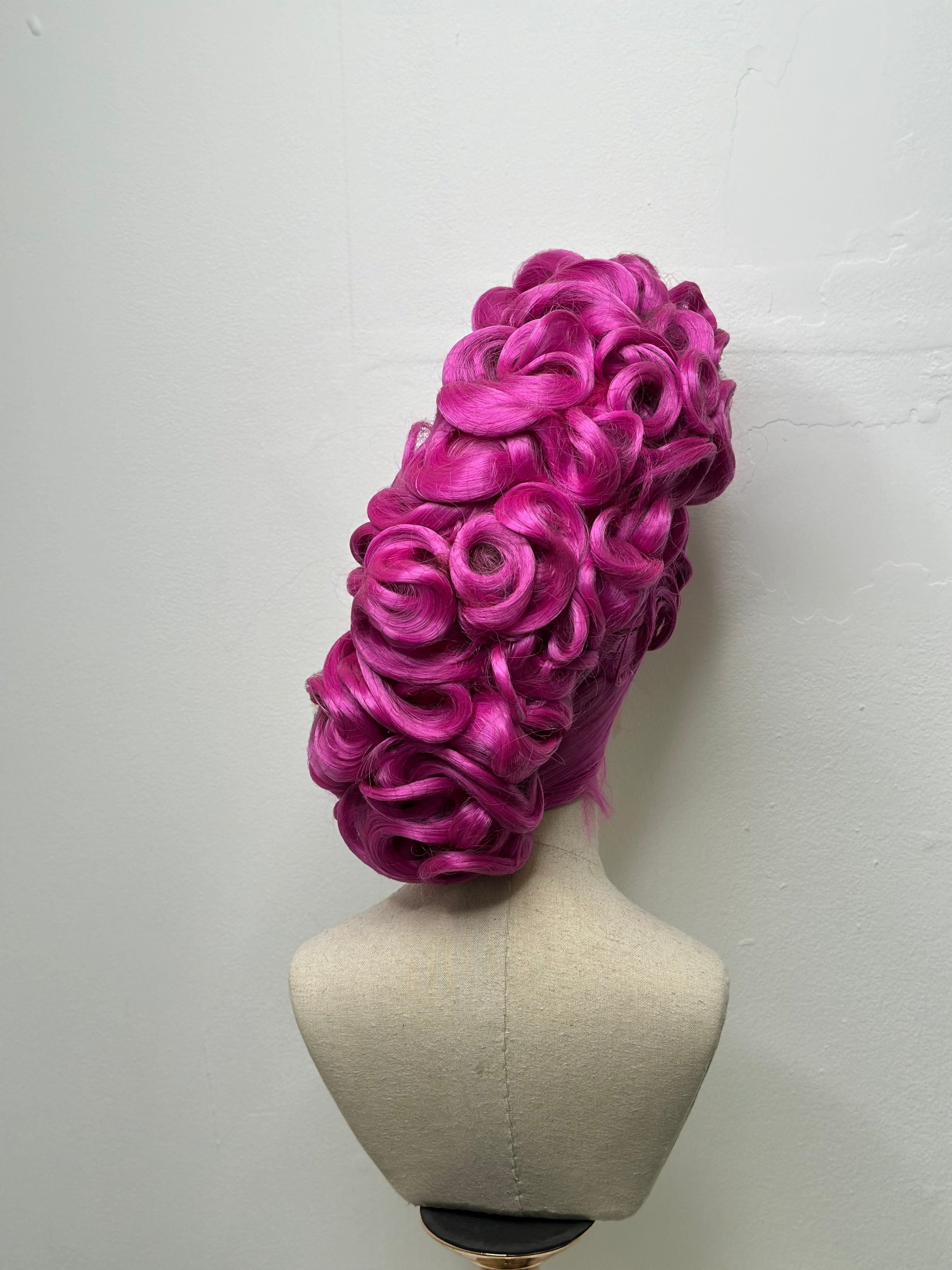 Classy Asymmetrical Updo in Purple