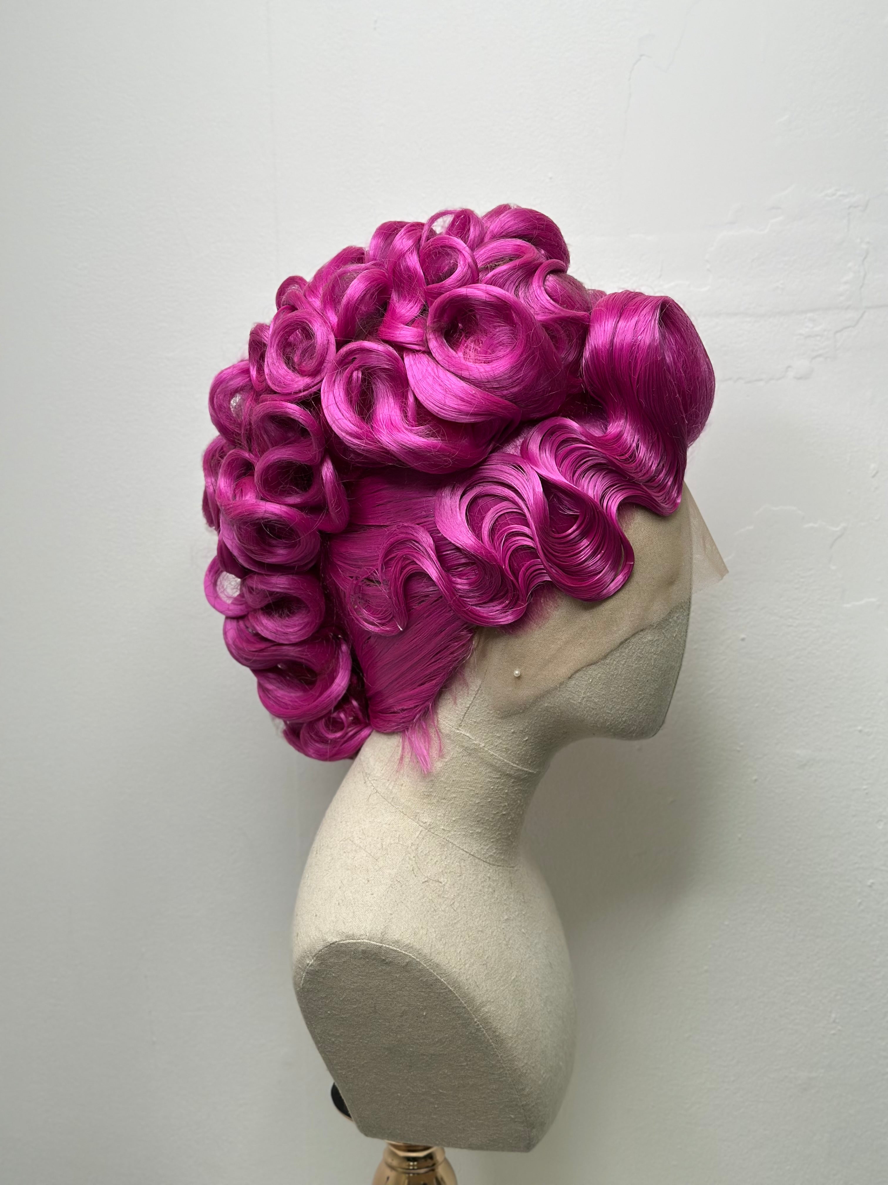 Classy Asymmetrical Updo in Purple