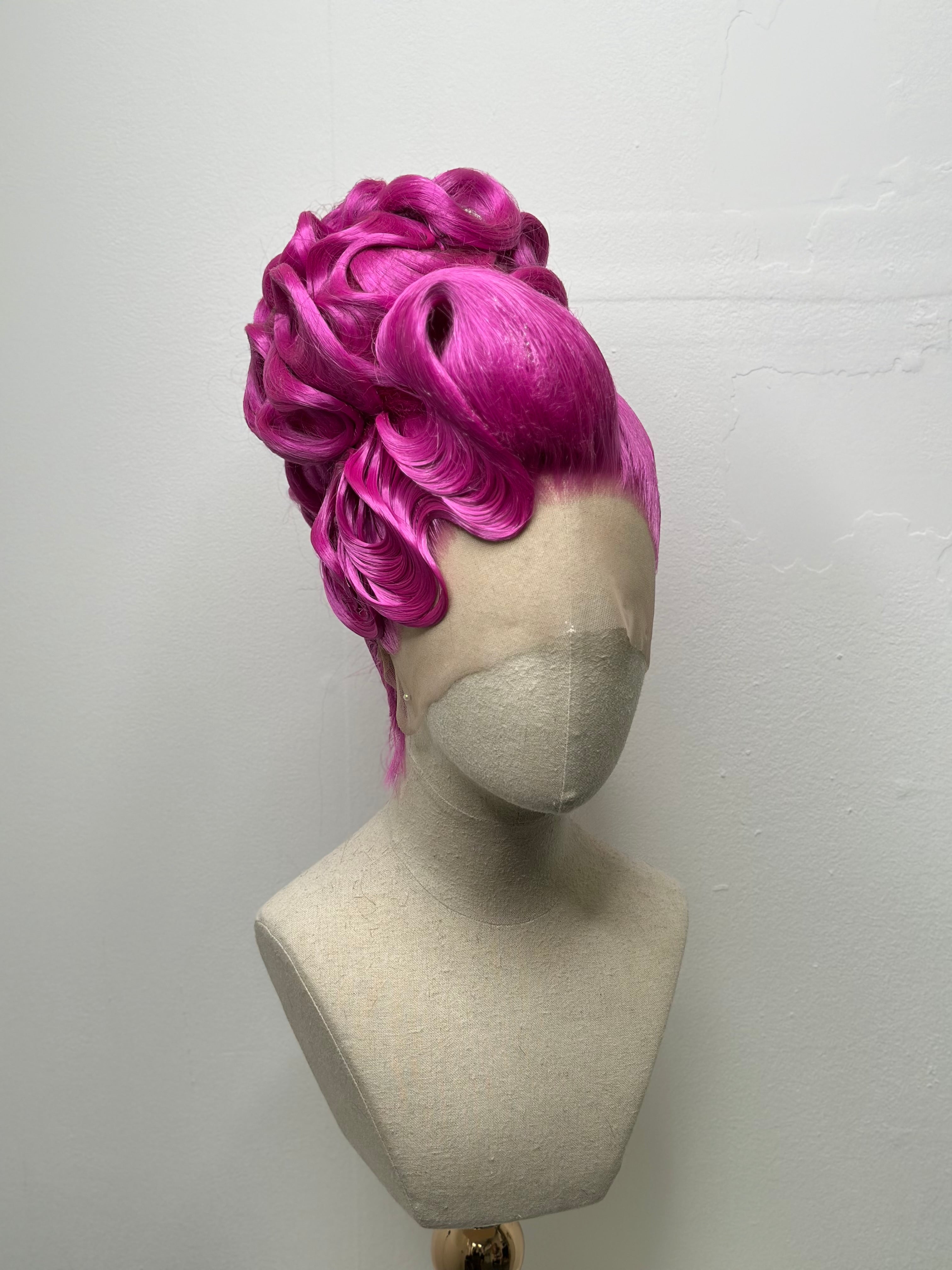 Classy Asymmetrical Updo in Purple