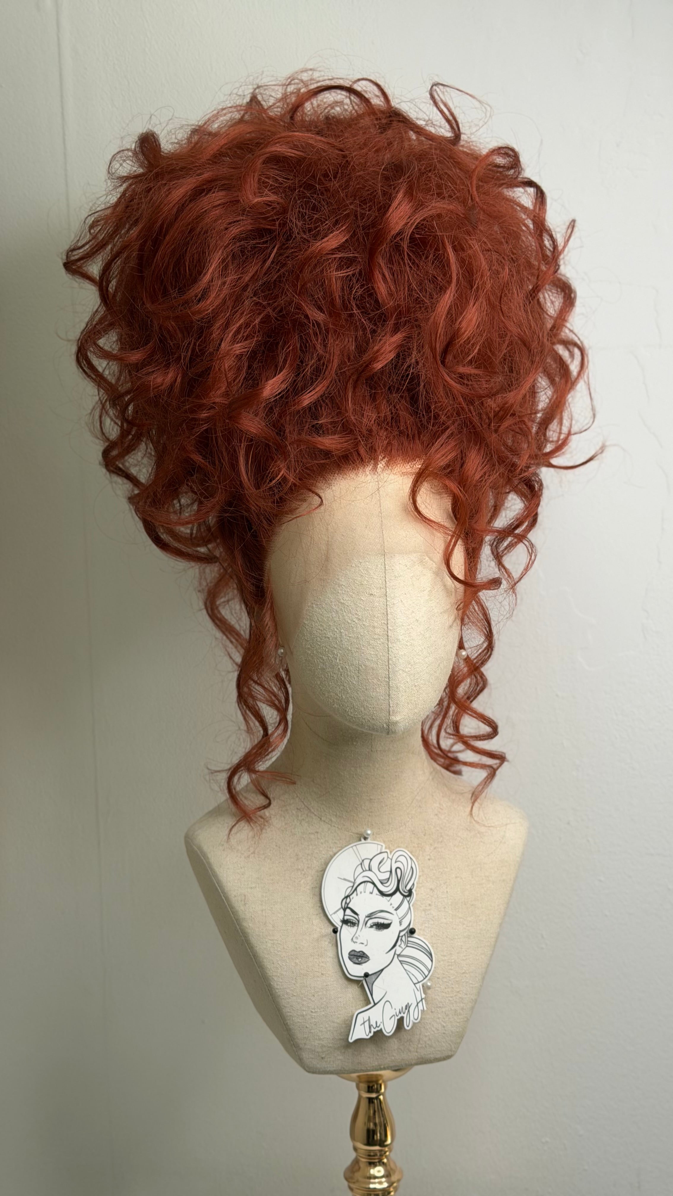 Messy dark-Copper  Updo