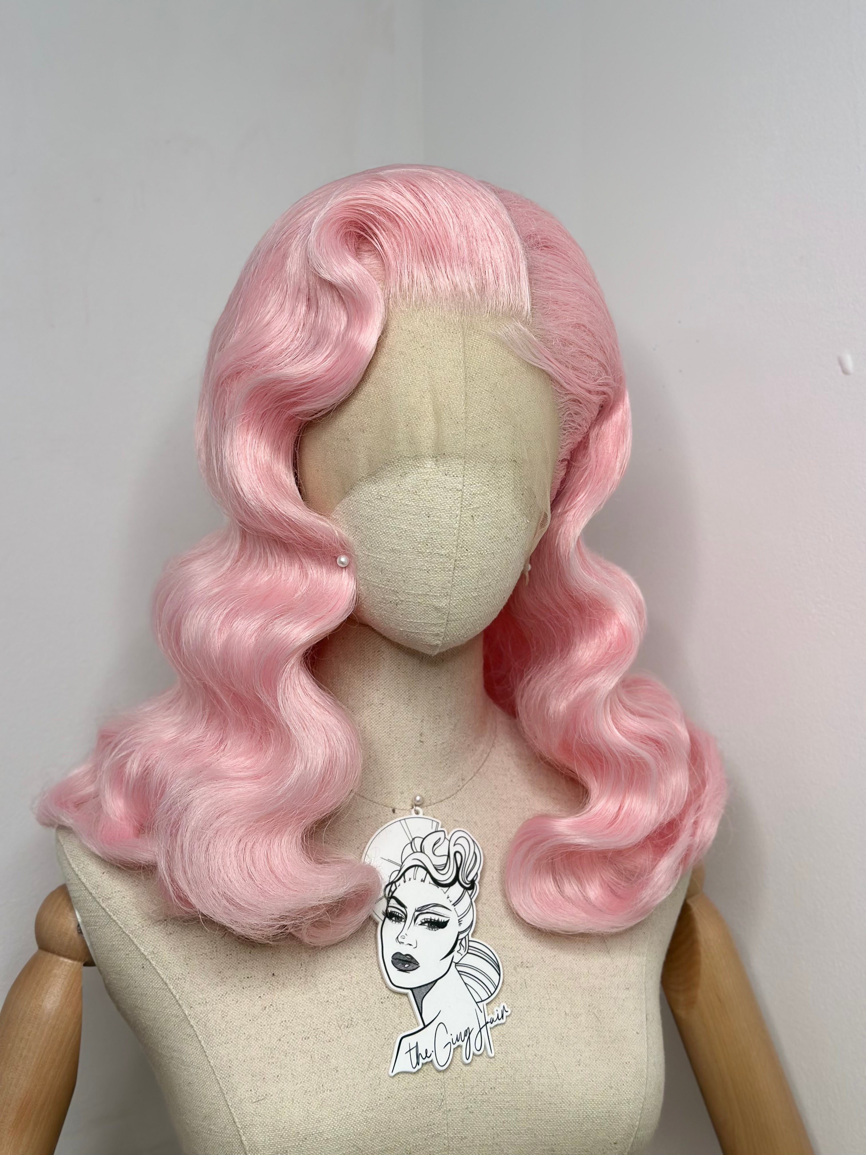 Classy Waves Wig blush Pink