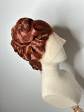 Classy Asymmetrical Updo dark Ginger